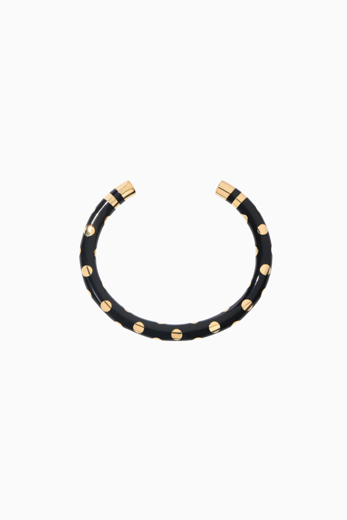 Aurelie Bidermann POSITANO Bracelet - Black/ Yellow Gold Spots