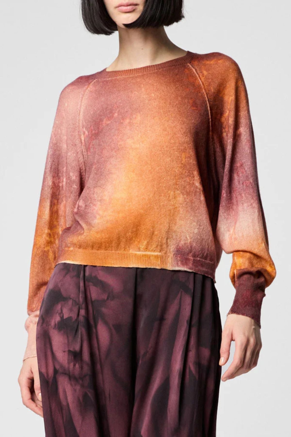 Avant Toi Carioca Effect Boat Neck - Ambra