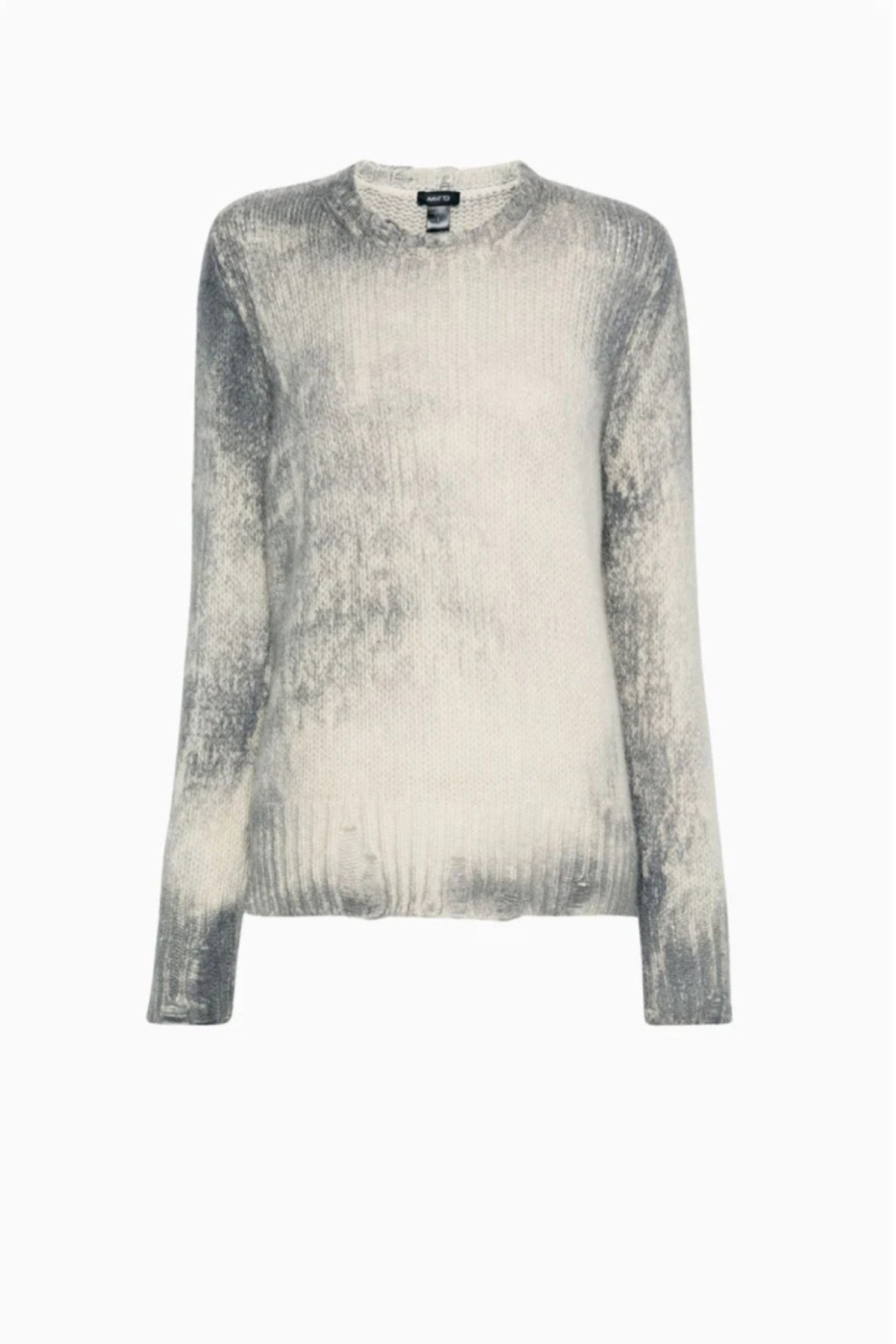 Avant Toi Distressed Knit Jumper - Ghiaccio