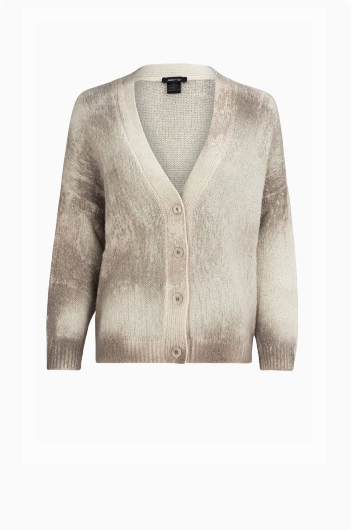 Avant Toi Marble Brushed Cashmere Cardigan - Noce Moscata