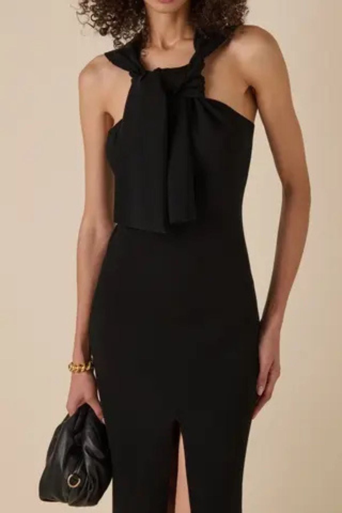 A.W.A.K.E Mode Knit Dress Neck Tie - Black