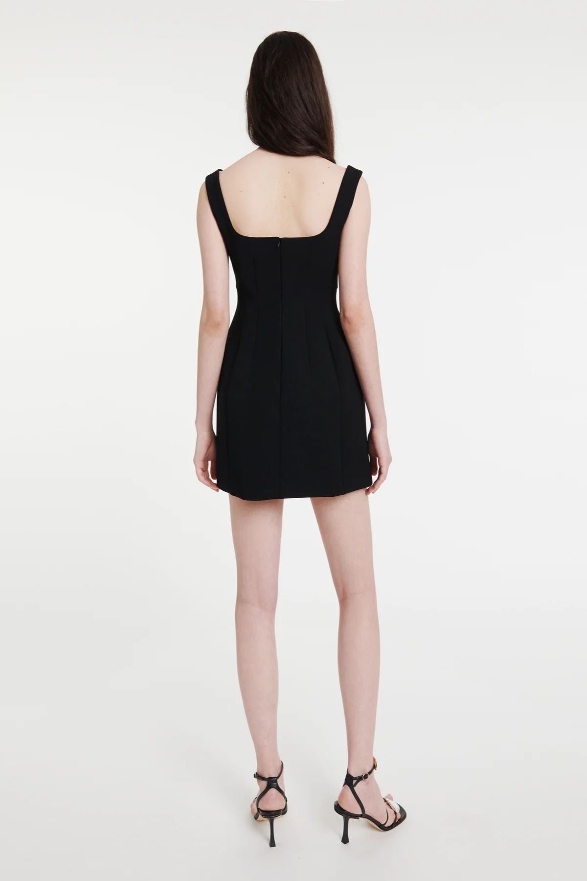 A.W.A.K.E Mode Mini Tailored Dress - Black