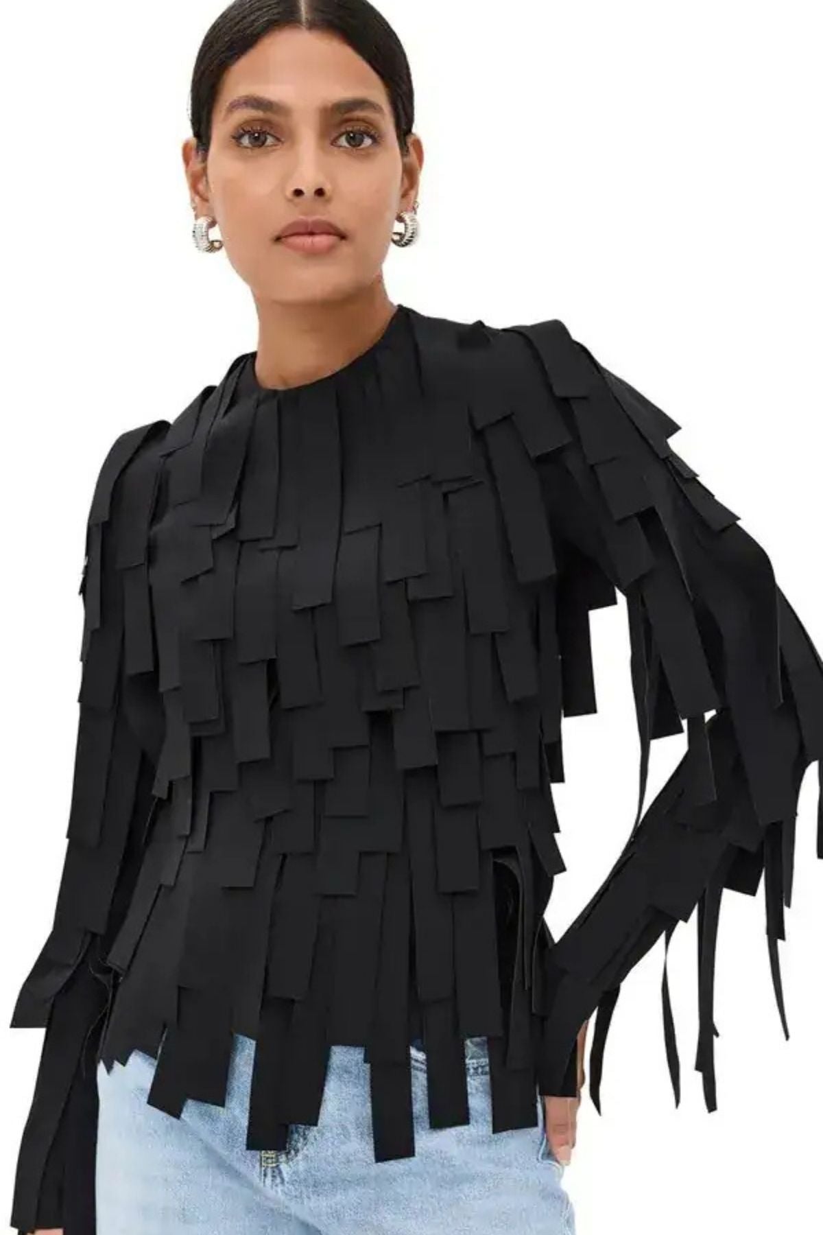 A.W.A.K.E. Mode Multi Rectangle Longsleeve Top - Black