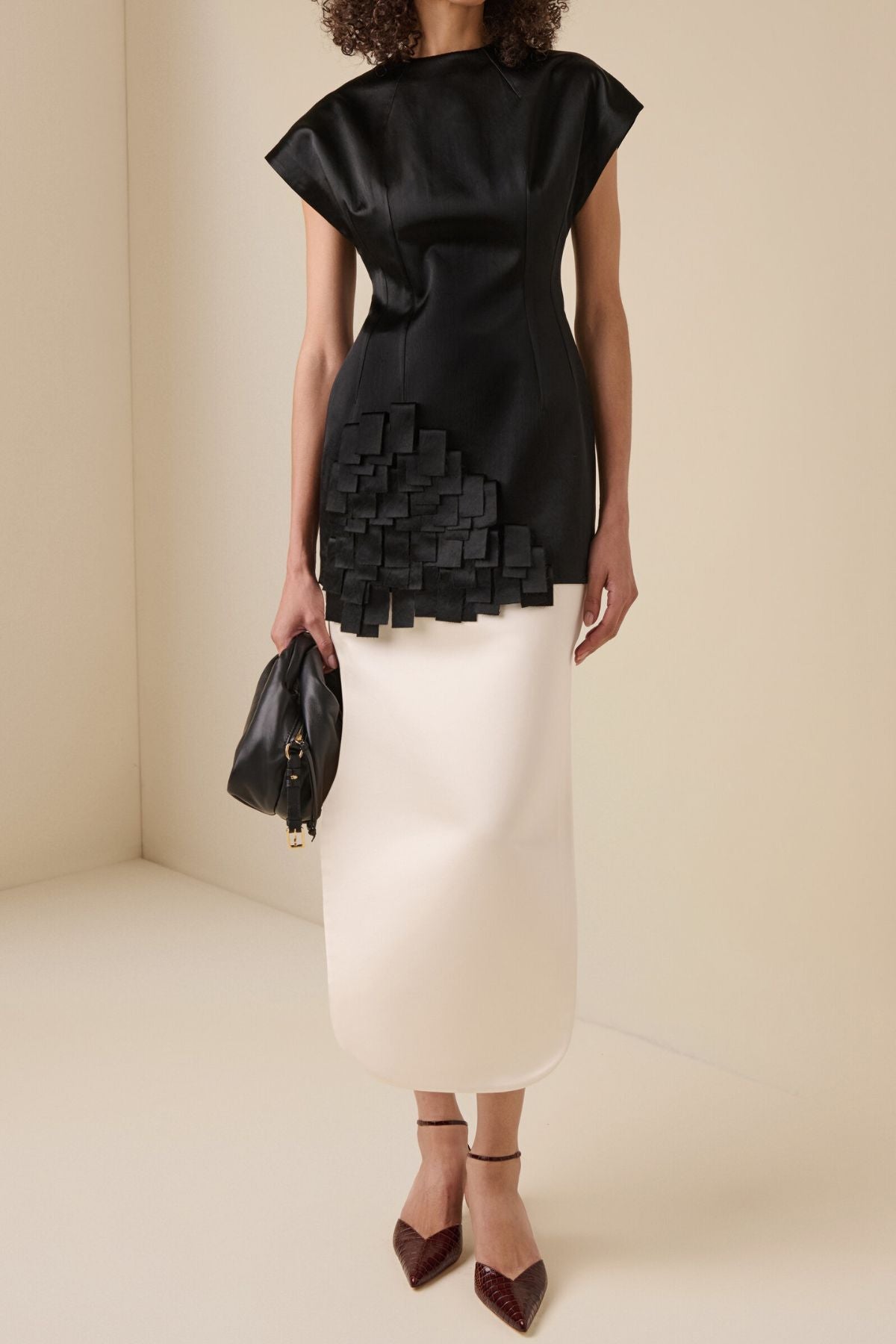 A.W.A.K.E Mode Satin Top Rectangle Detail - Black