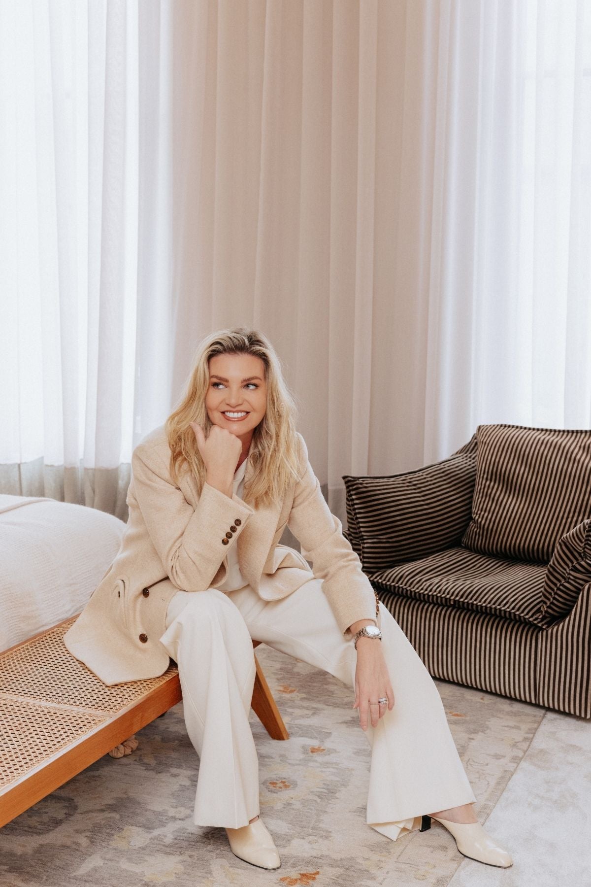 BLAZÉ Milano All in Everynight Blazer - Pale Pink