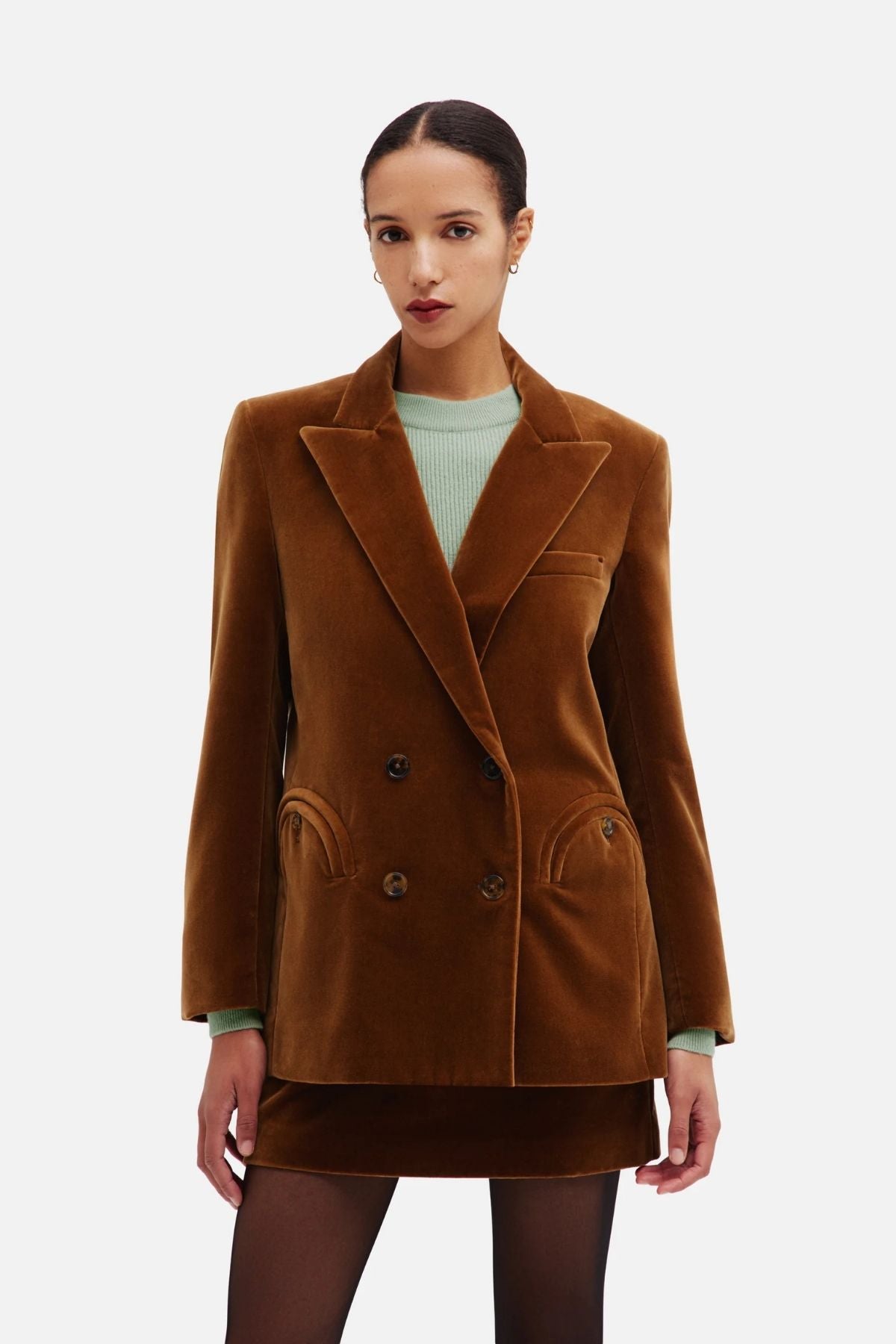 BLAZÉ Milano Jealousy Everynight Blazer - Caramel