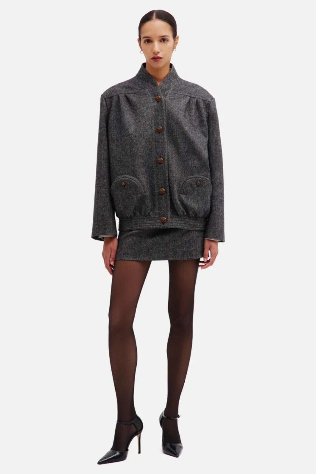 BLAZÉ Milano J Line Coiba Jacket - Black & White