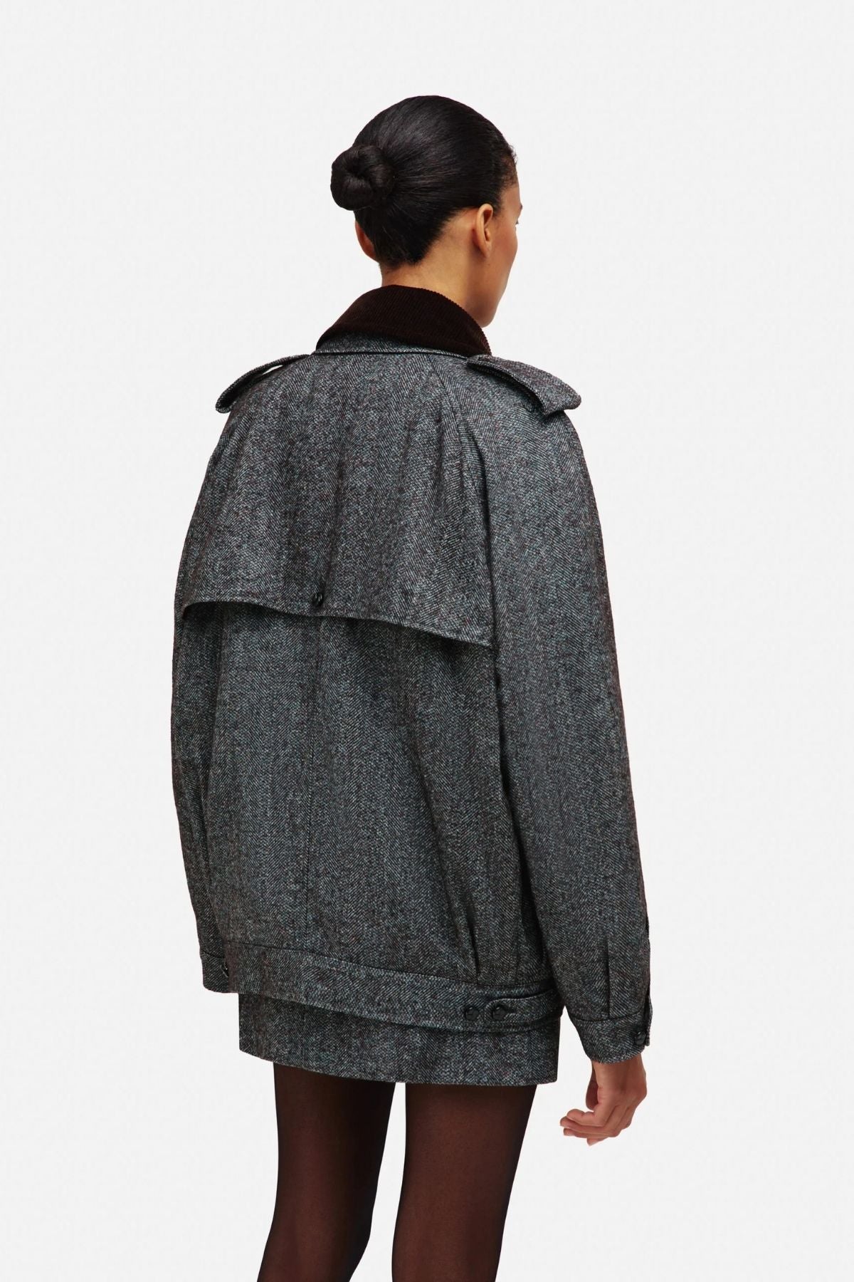 BLAZÉ Milano Kasif Chausie Trench - Concrete