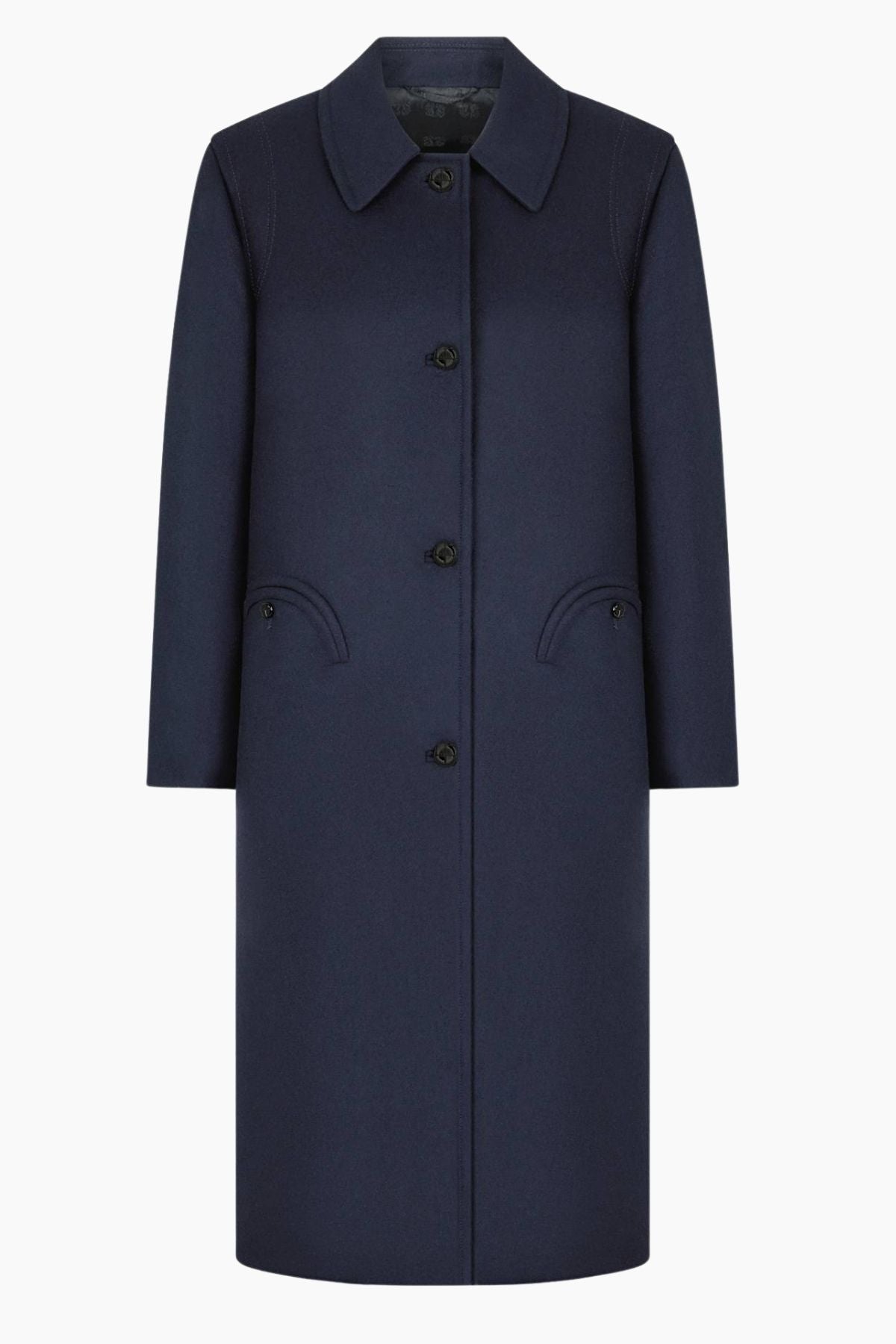 BLAZÉ Milano Nitak Woolly Coat - Navy