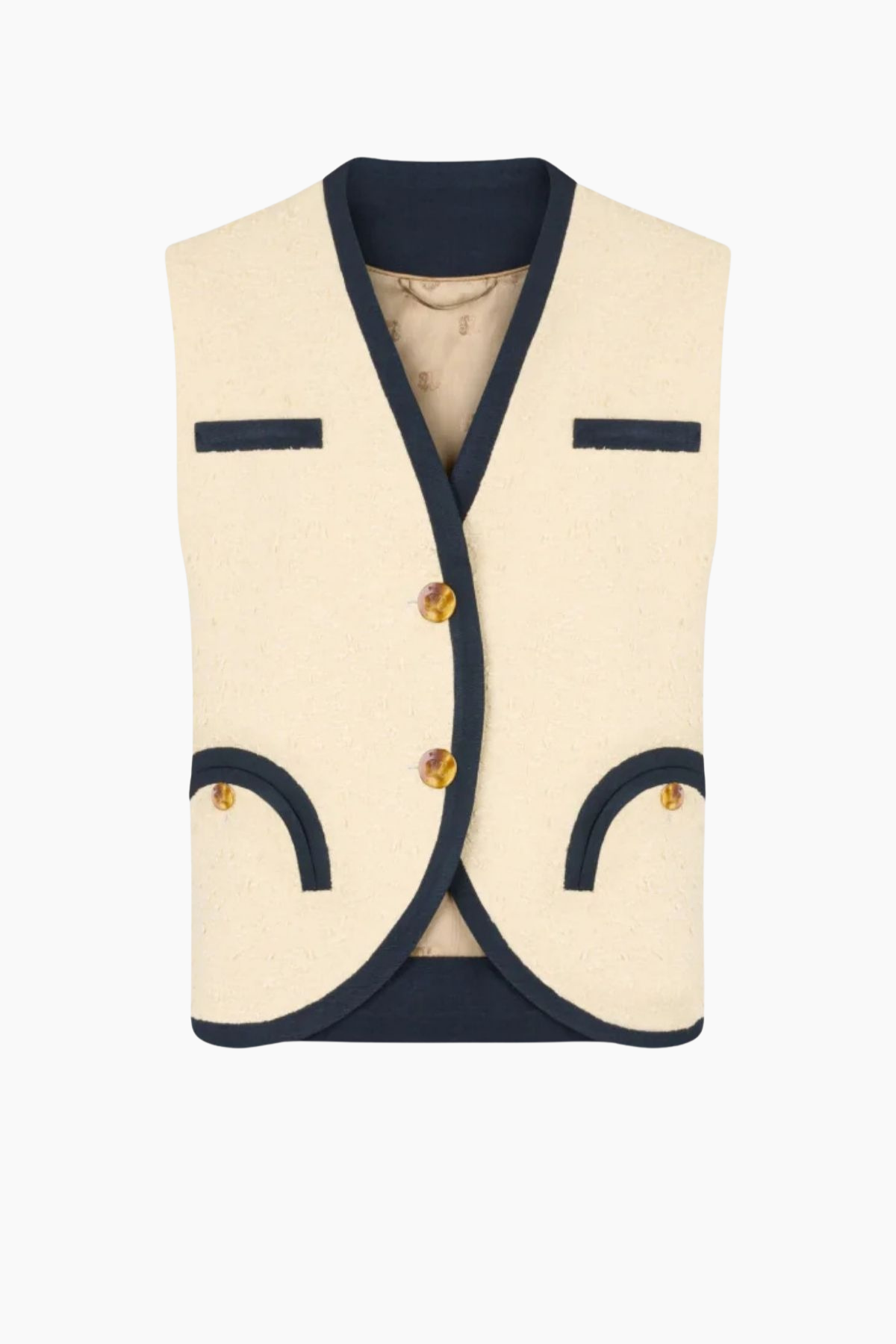 BLAZÉ Milano Orinda Gliss Gilet - Butter