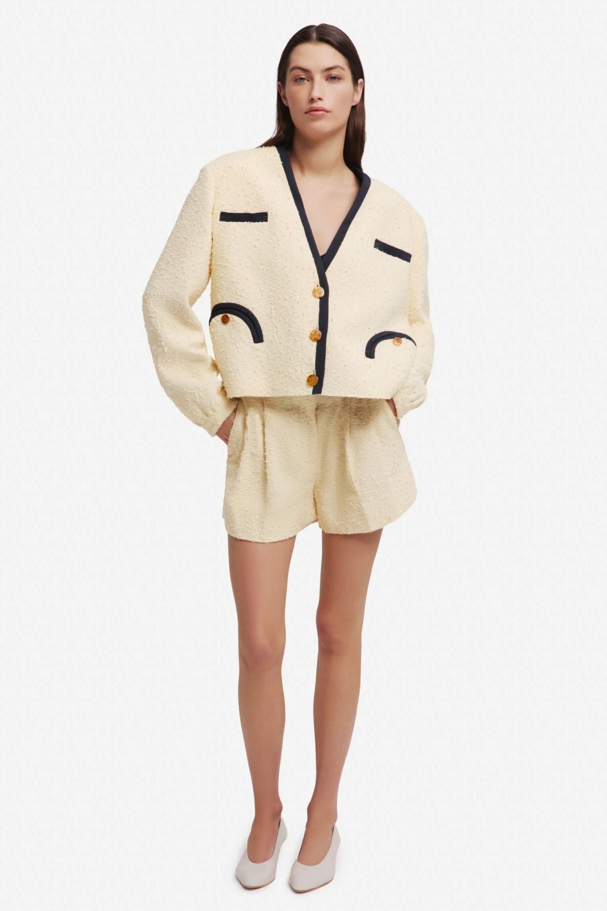 BLAZÉ Milano Orinda Riviera Bolero - Butter