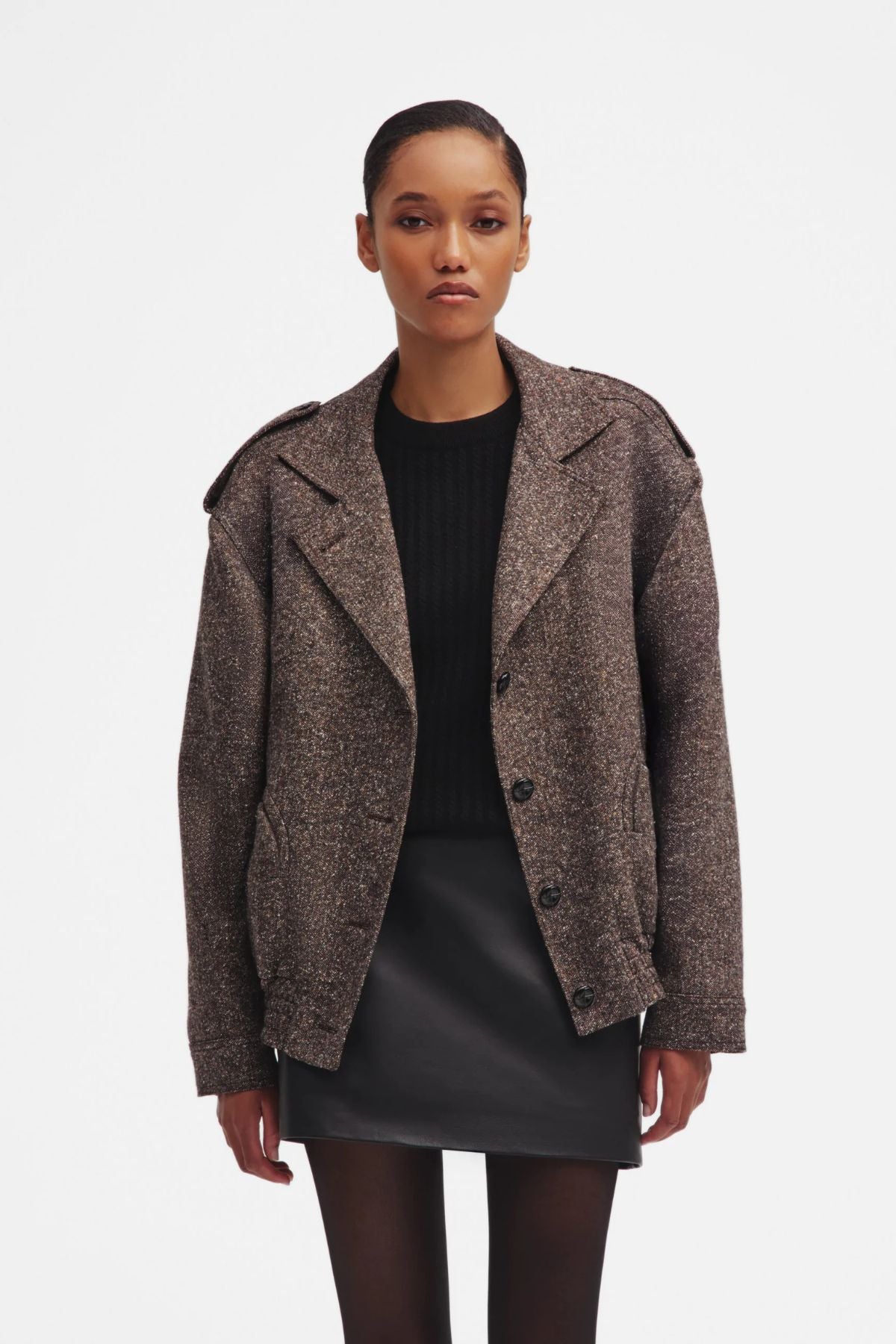 BLAZÉ Milano Sarissa Charlie Bomber - Brown