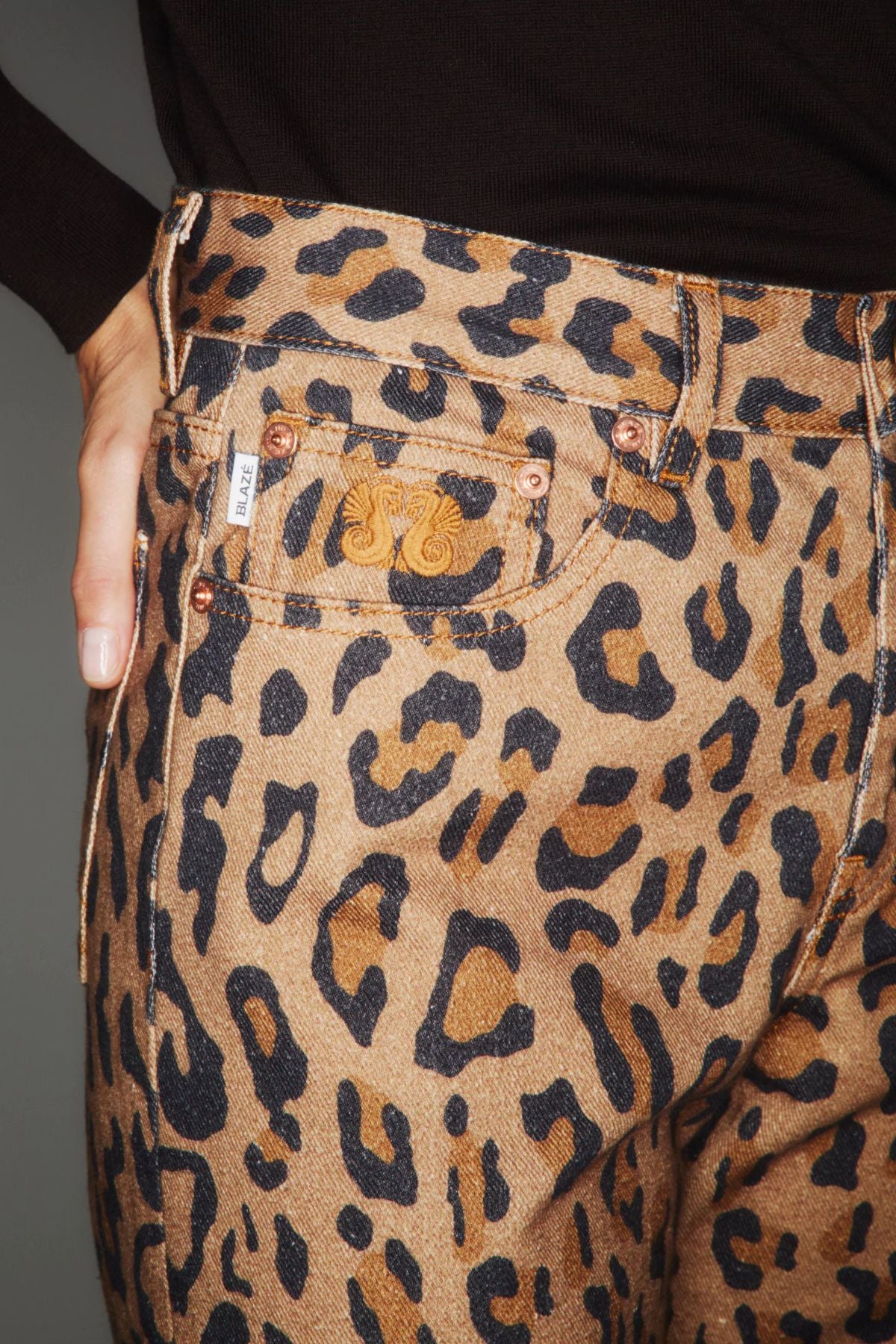 Blazé Milano Simba Denim Paso Jeans - Camel