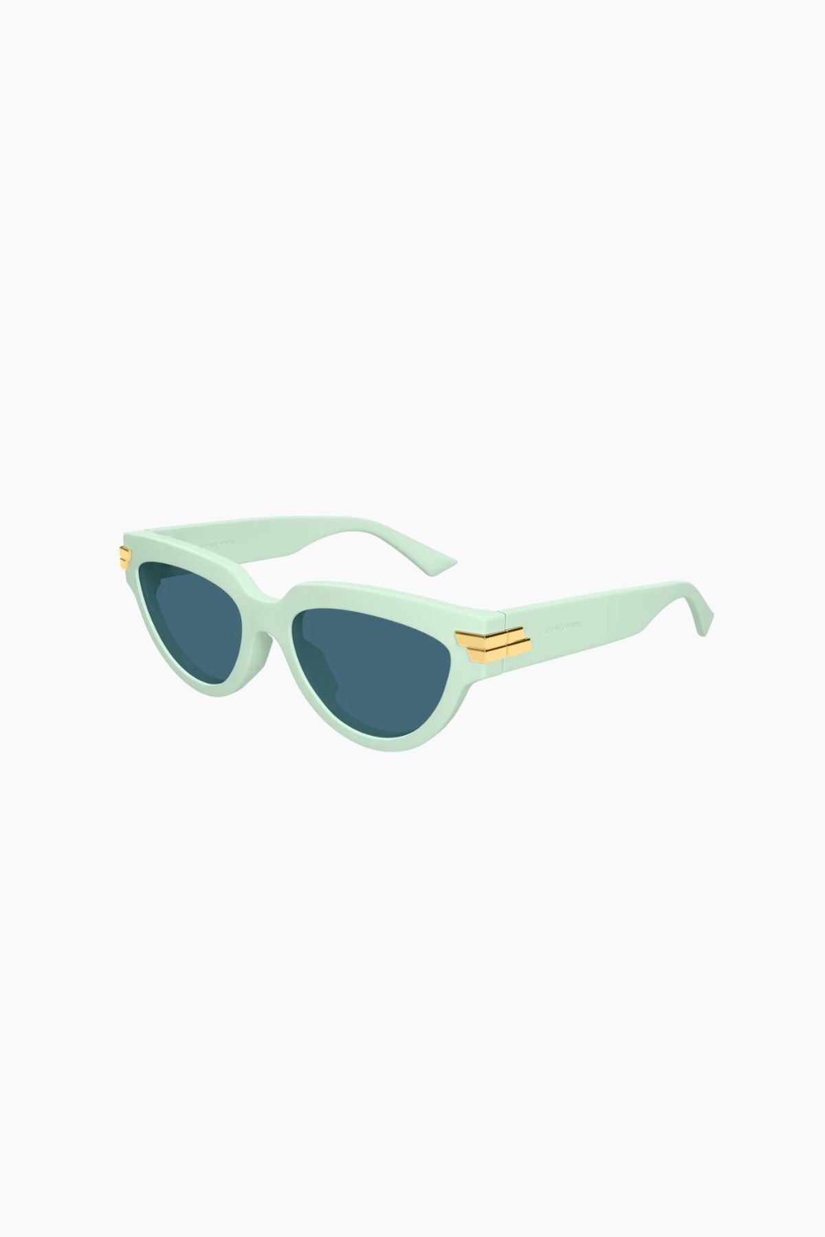 Bottega Veneta Cat Eye Sunglasses - Mint Green/ Gold