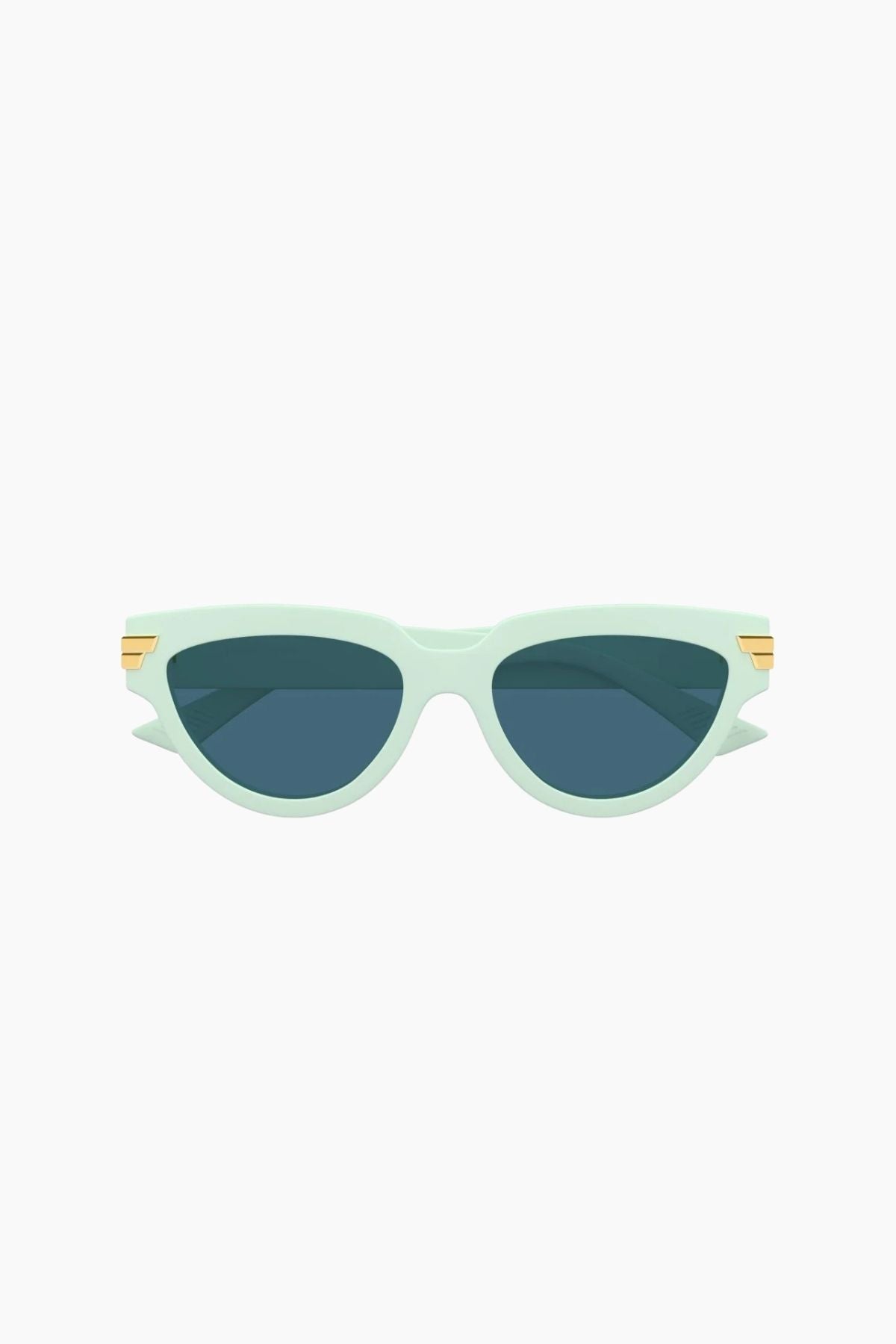 Bottega Veneta Cat Eye Sunglasses - Mint Green/ Gold