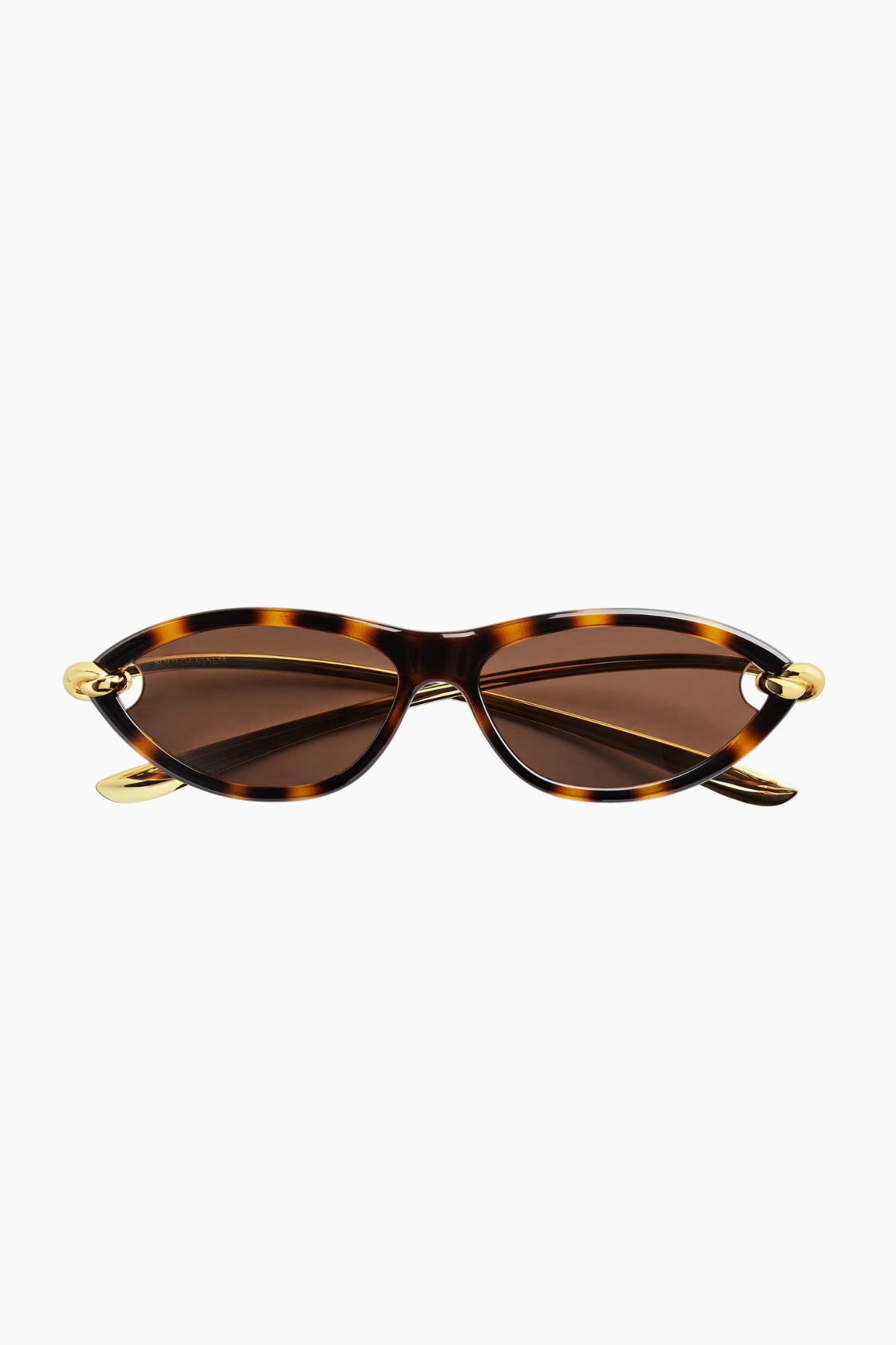 Bottega Veneta Knot Cat Eye Sunglasses - Havana