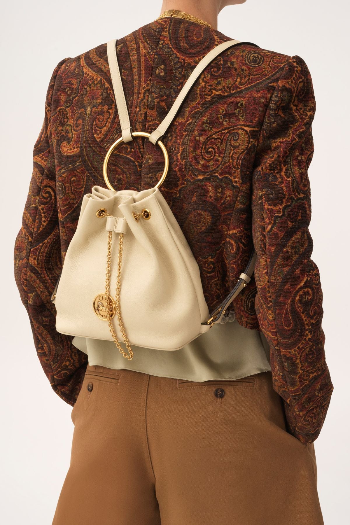 Chloé Bracelet Bag Backpack - Vegetal Beige