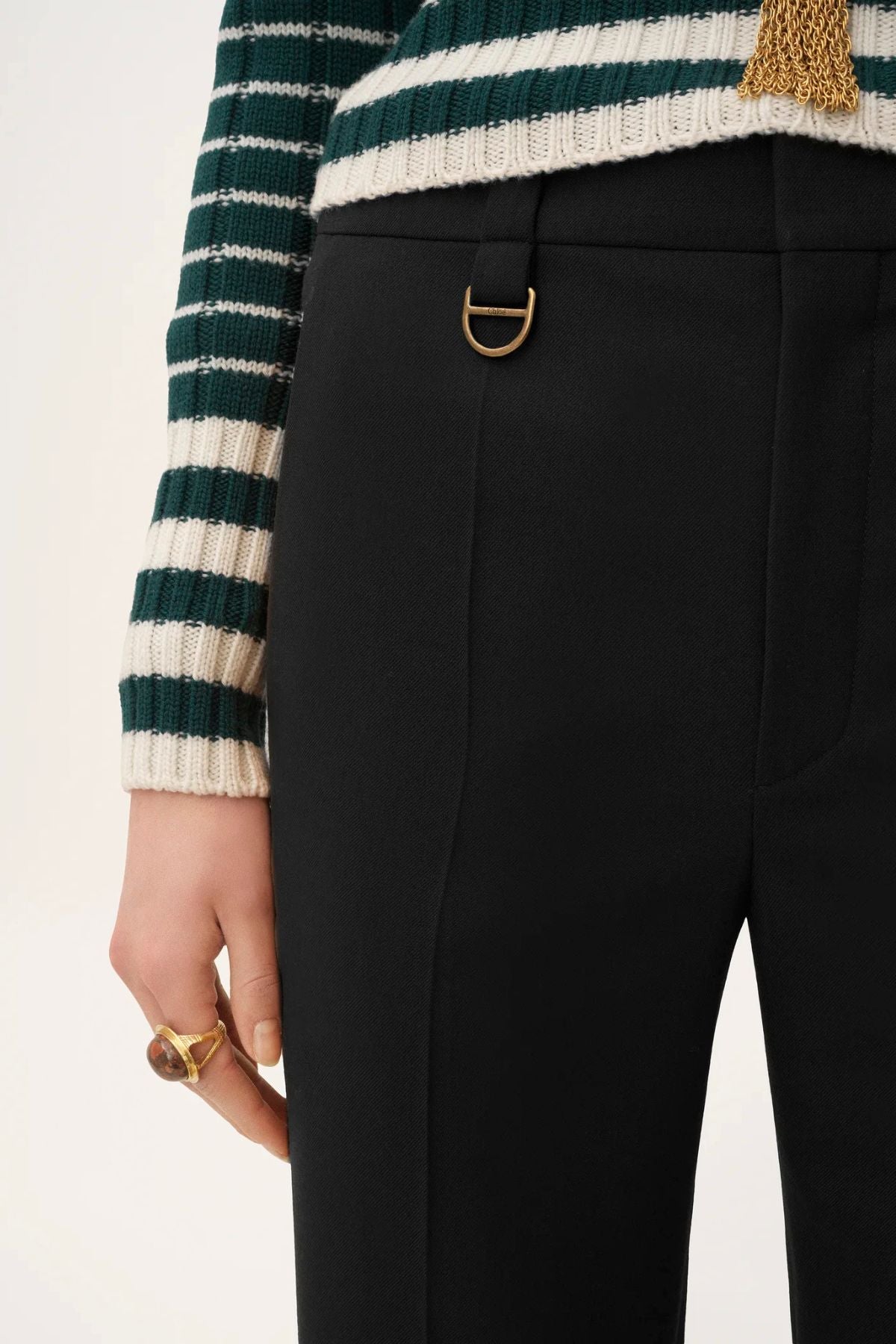 Chloé Classic Relaxed Tailored Pants - Black
