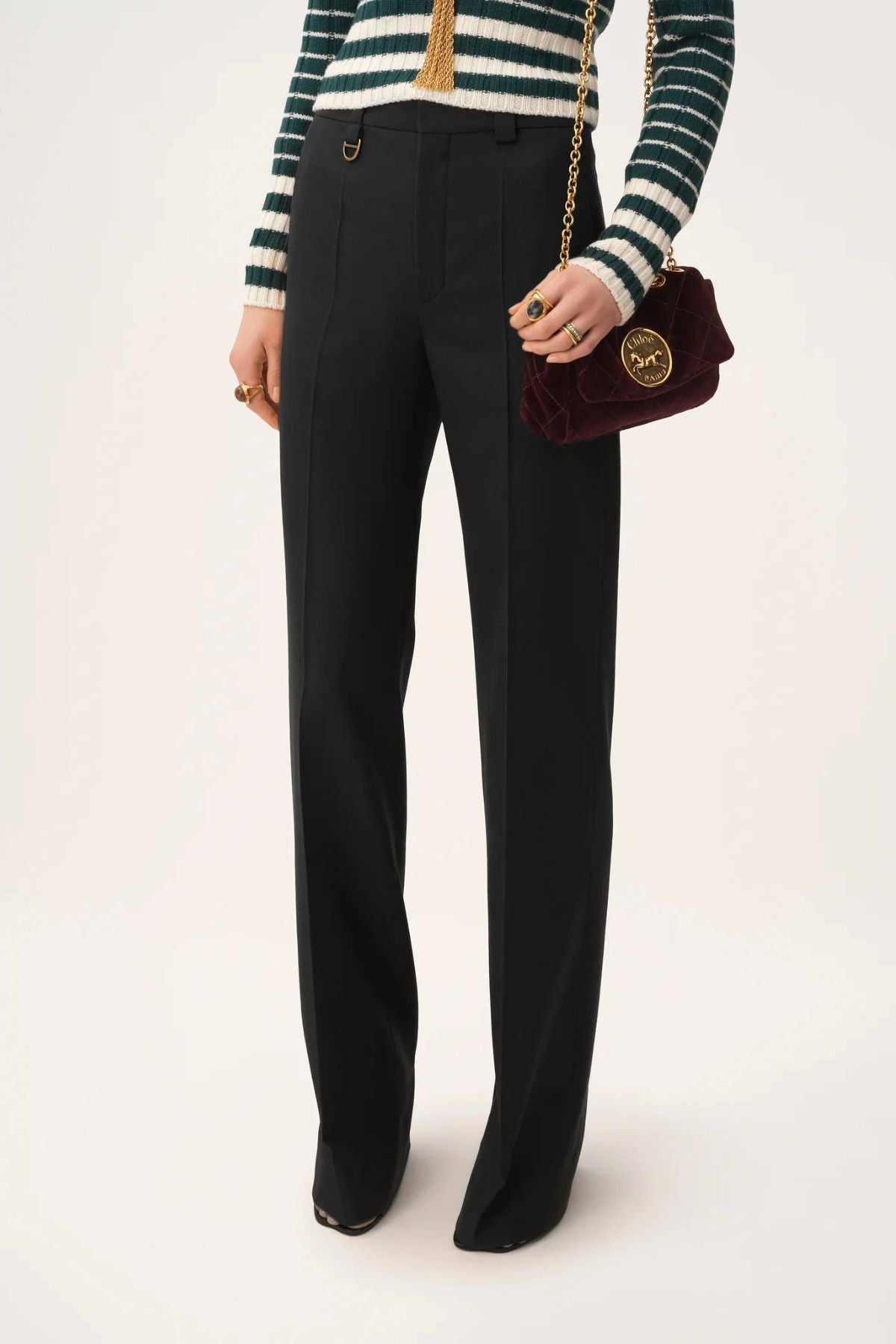 Chloé Classic Relaxed Tailored Pants - Black