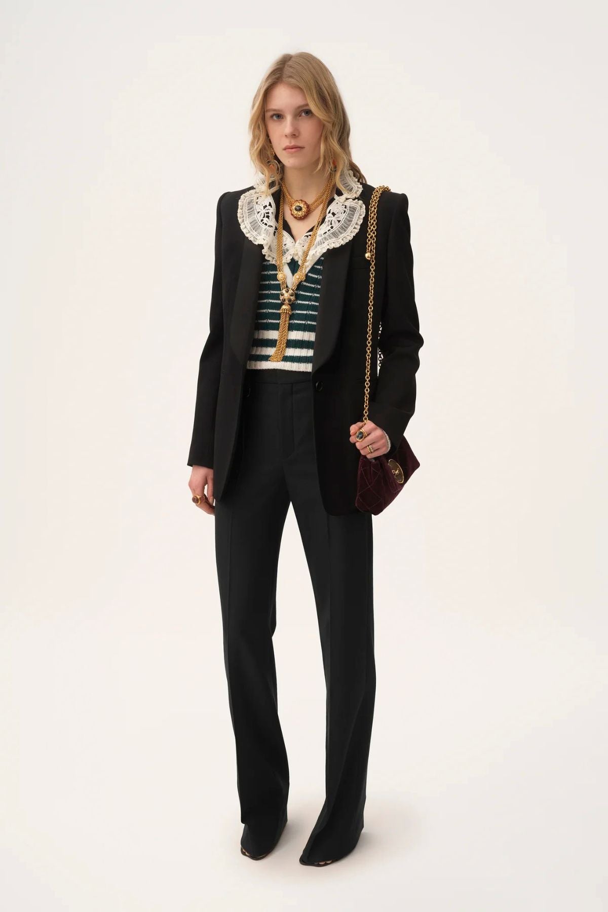 Chloé Classic Relaxed Tailored Pants - Black