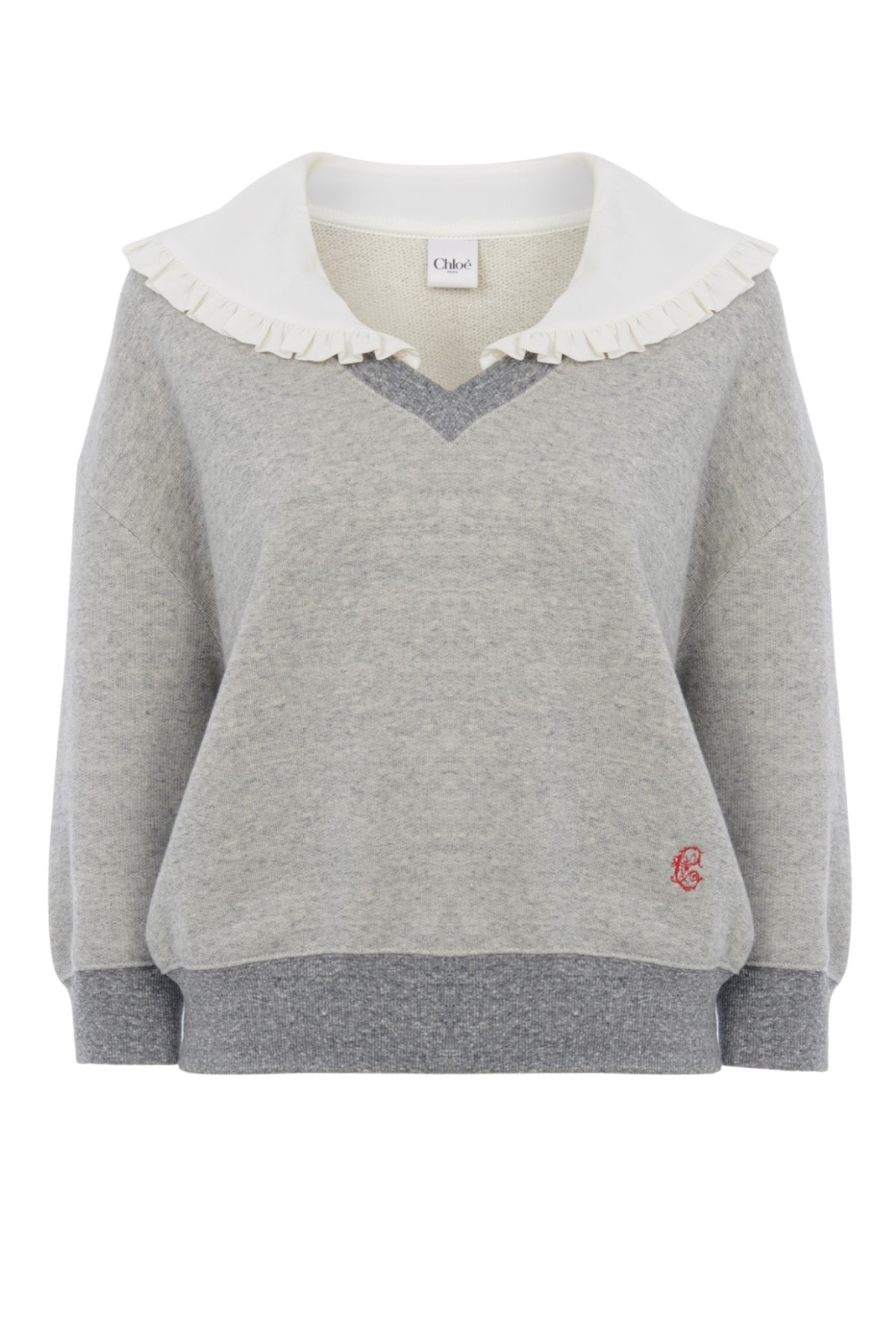 Chloé Collared Sweatshirt - Vapor Grey