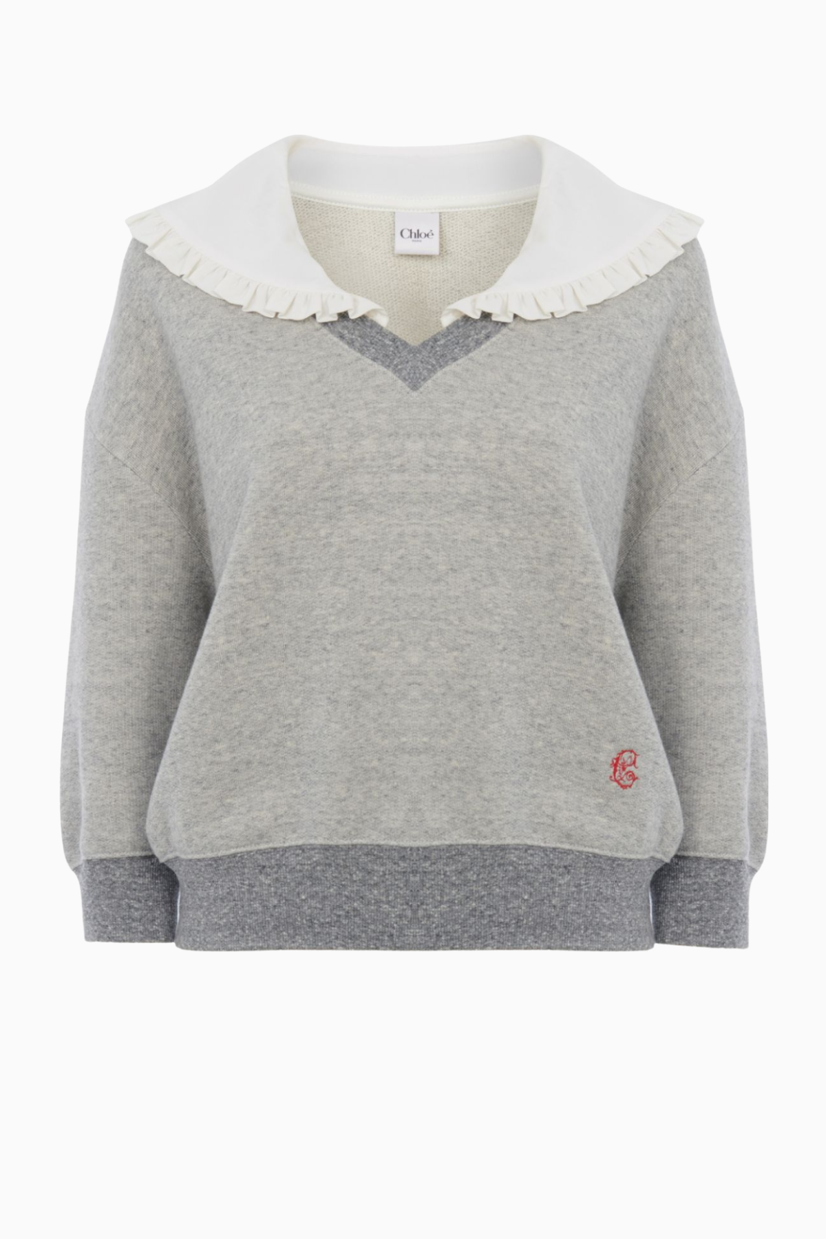 Chloé Collared Sweatshirt - Vapor Grey
