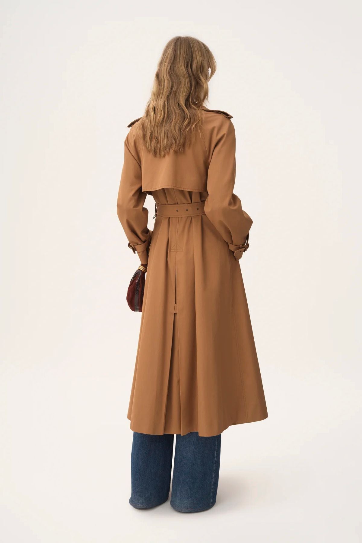 Chloé Cotton Gabardine Trench Coat - Golden Brown