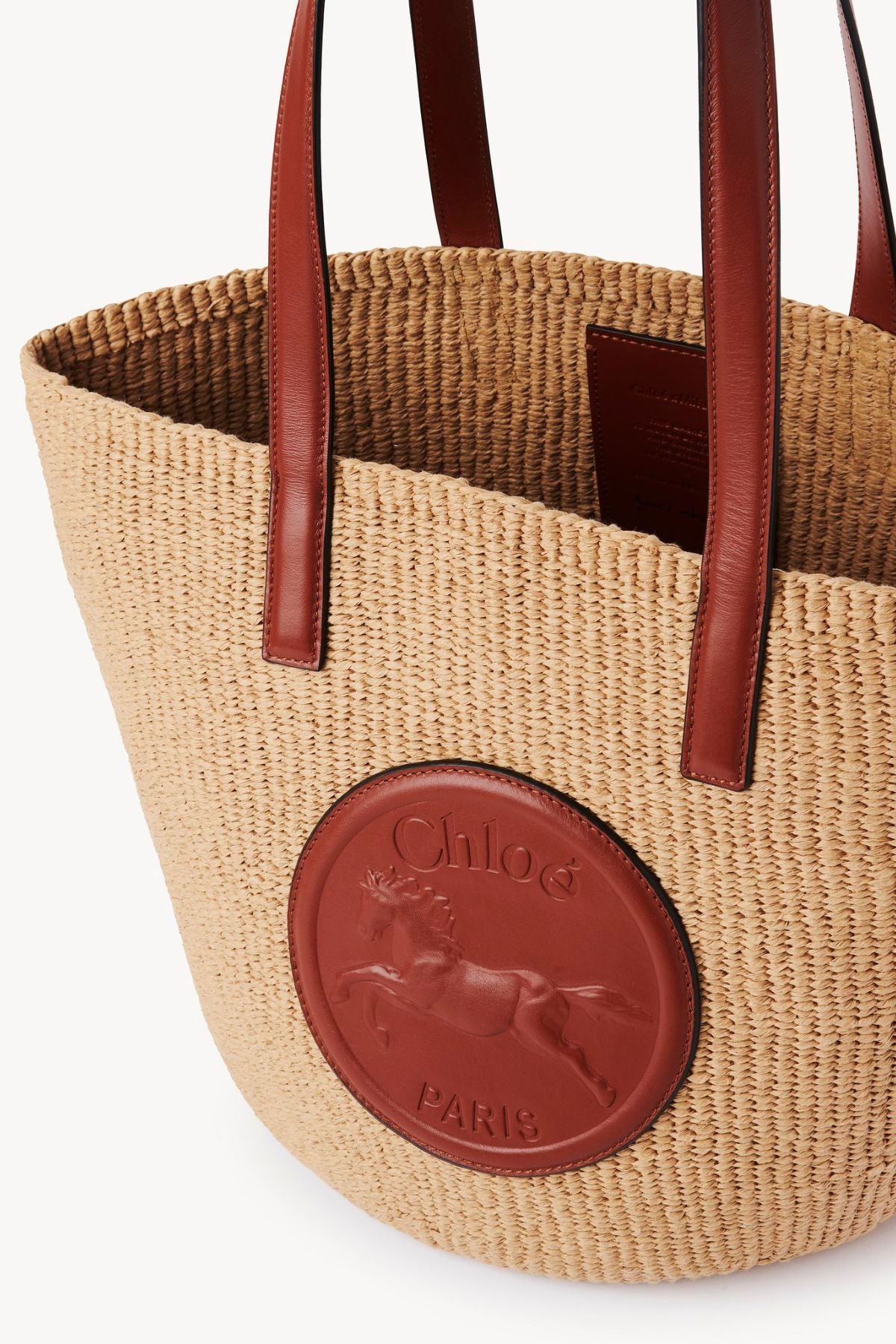Chloé Horse Medal Basket Bag - Sepia Brown