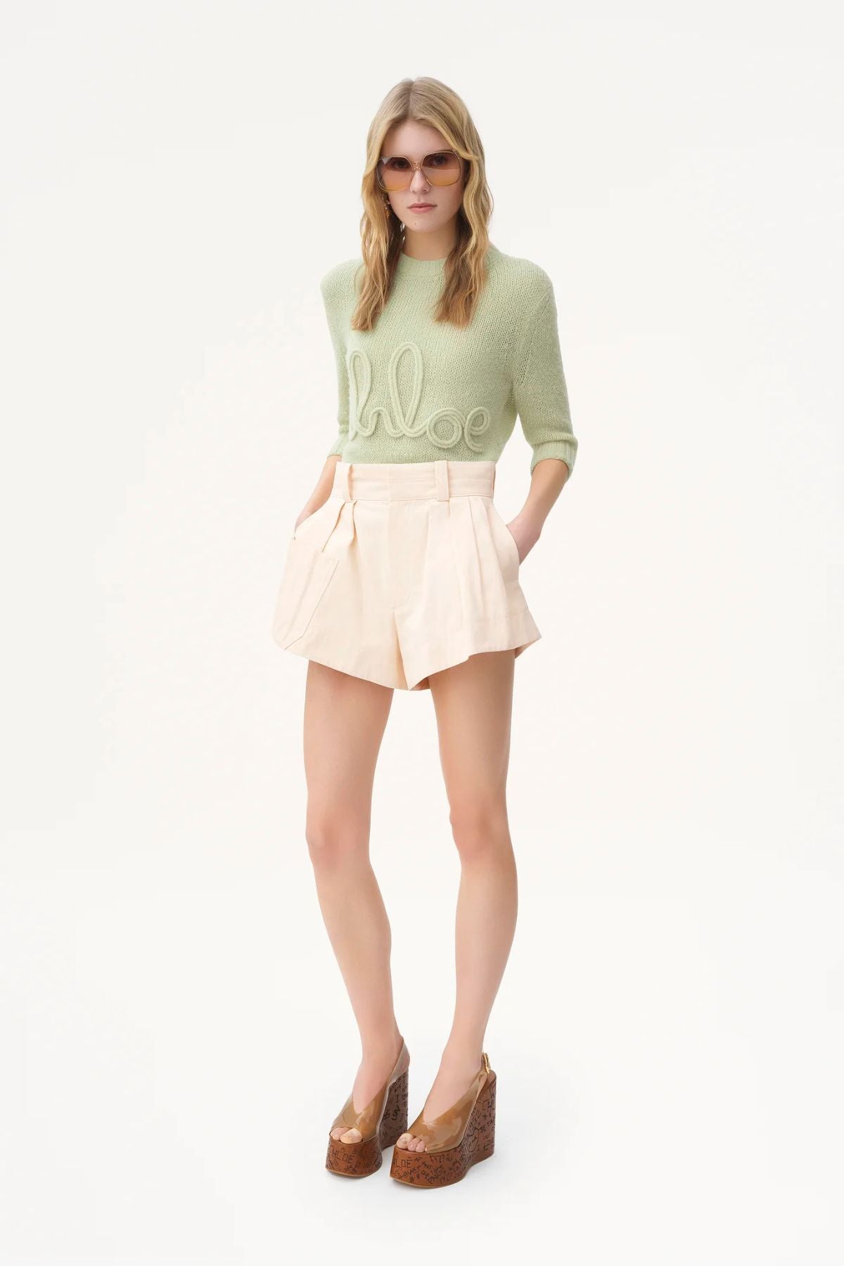 Chloé Logo Knit - Gleam Green