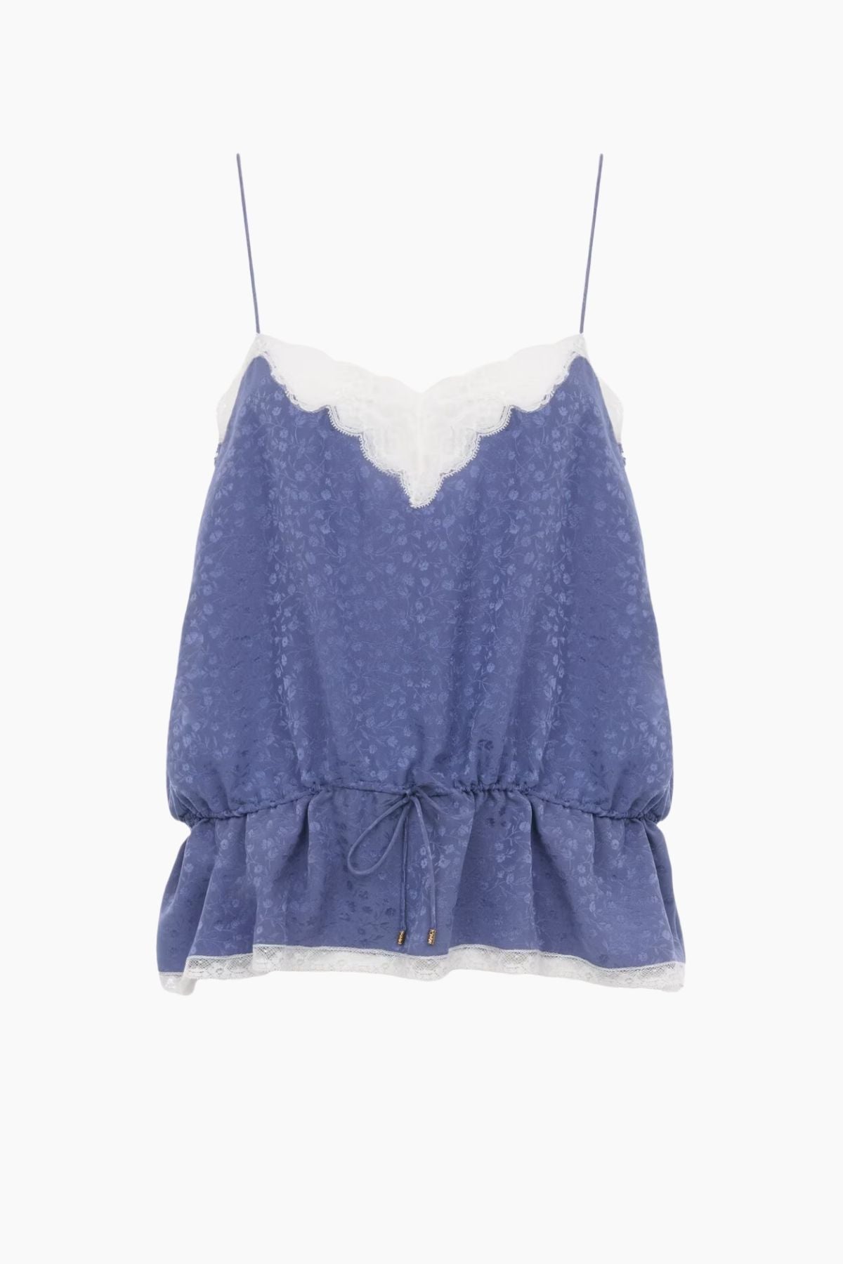 Chloé Organic Silk Jacquard Camisole - Washed Blue