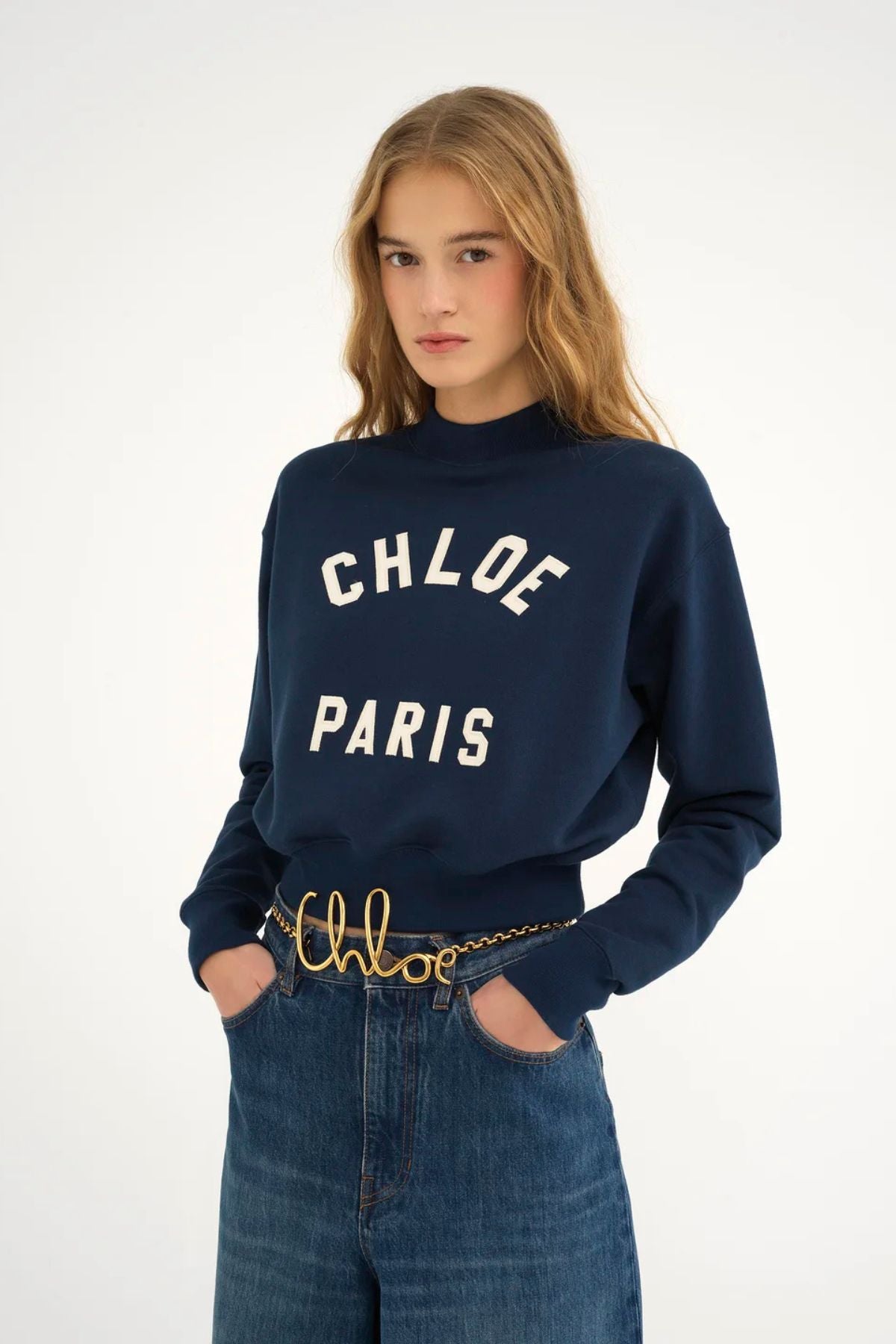 Chloé Paris Crewneck - Classic Navy