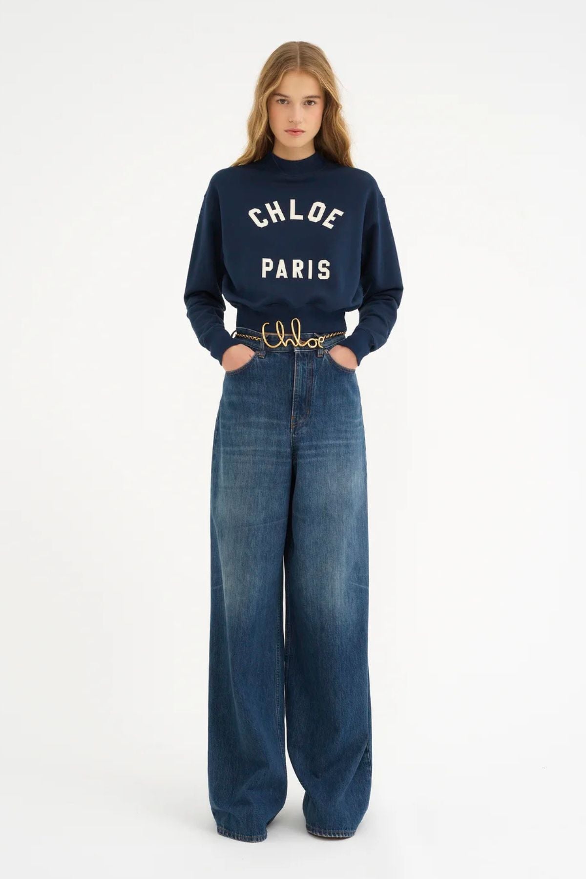 Chloé Paris Crewneck - Classic Navy