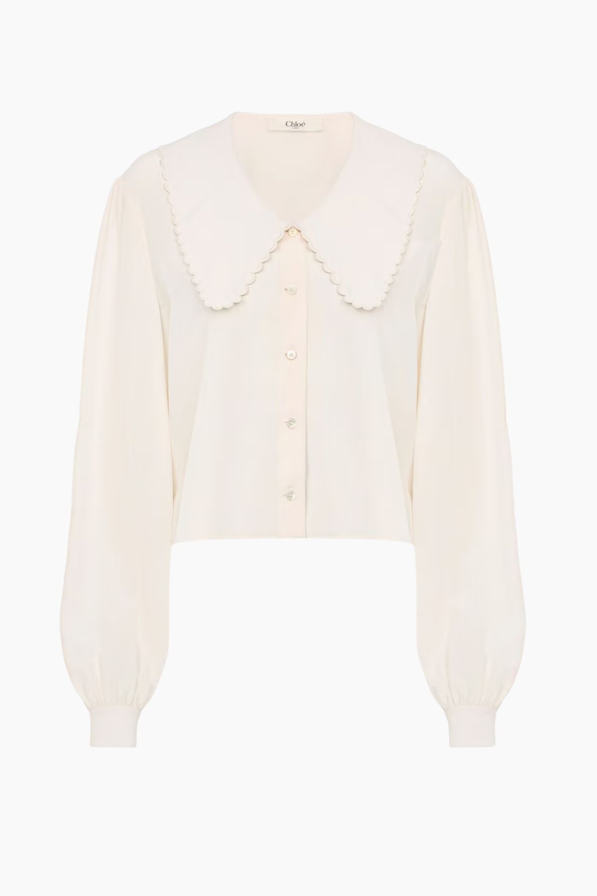 Chloé Puff Sleeve CDC Blouse - Iconic Milk