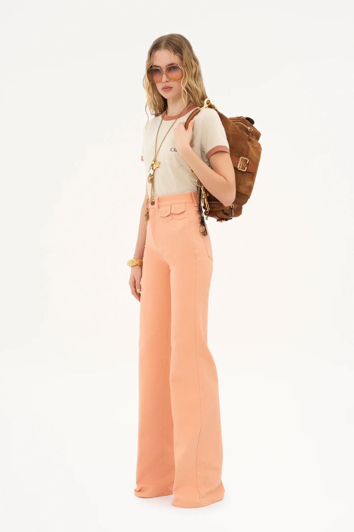 Chloé Ringer Tee - Blossom Beige