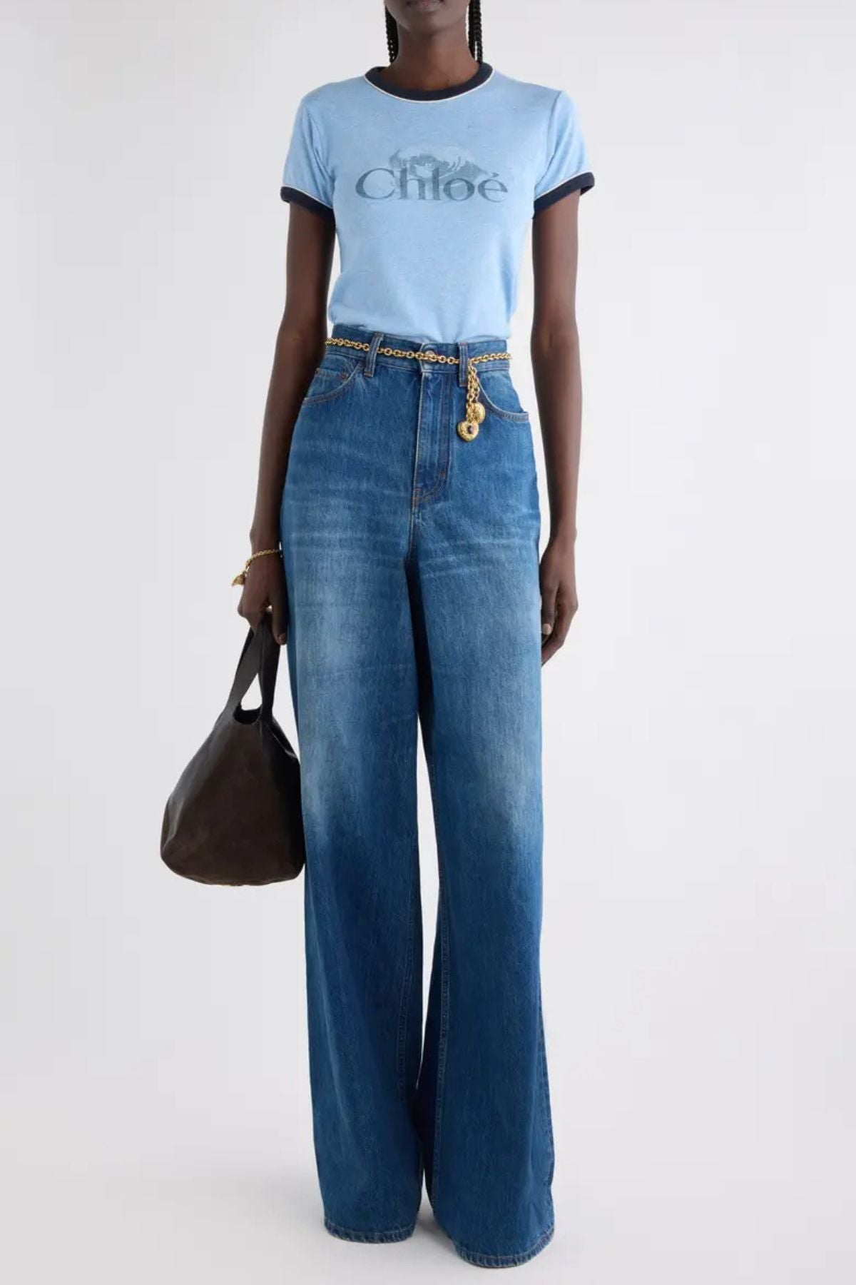 Chloé Ringer Tee - Ceylan Blue
