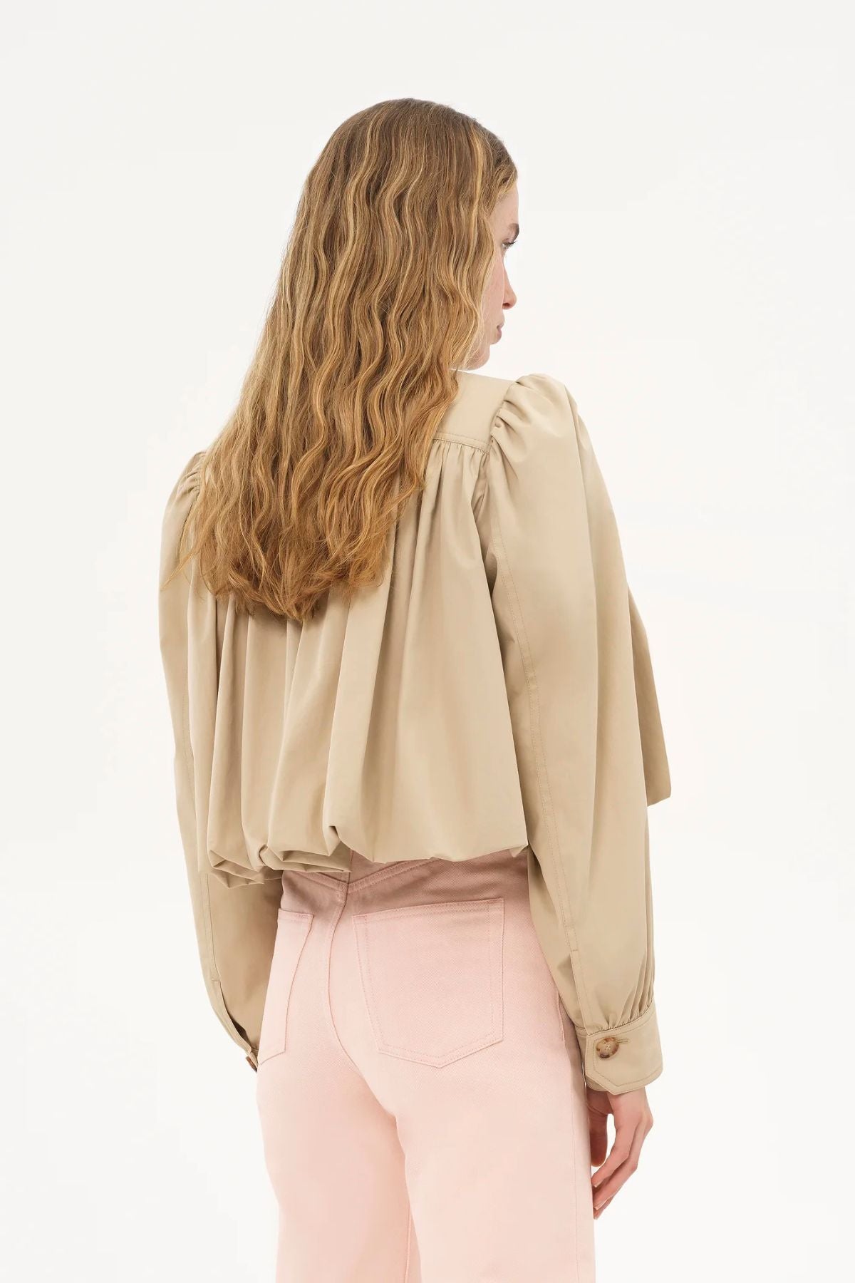 Chloé Runway Crop Jacket - Smoky Beige