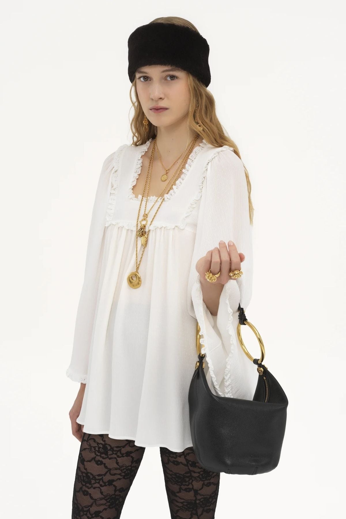 Chloé Small Bracelet Bag - Black