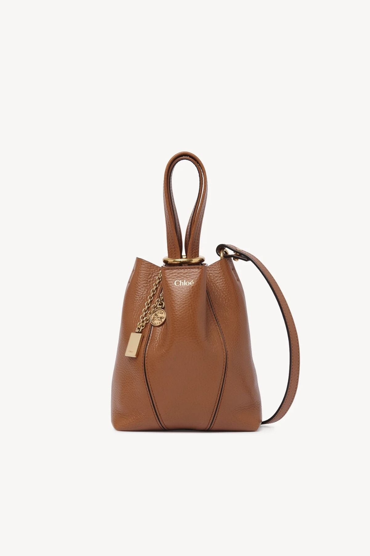 Chloé Small Spin Tote Bag - Clay Brown