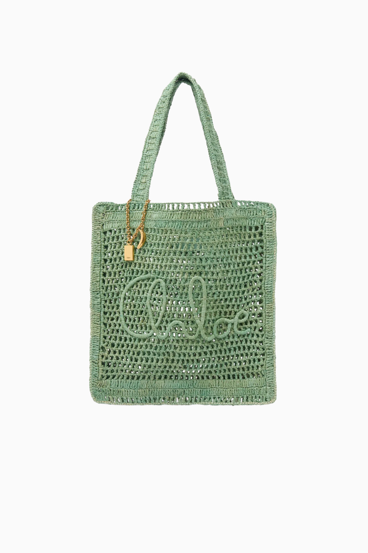 Chloé Summer Banana Charms Tote - Tea Leaf Green