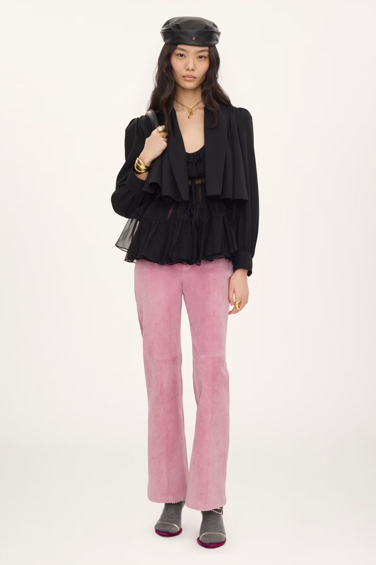 Chloé Washed Faille Jacket - Black