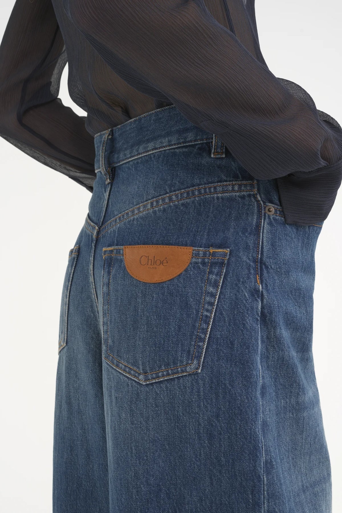 Chloé Wide Leg Jean - Night Blue