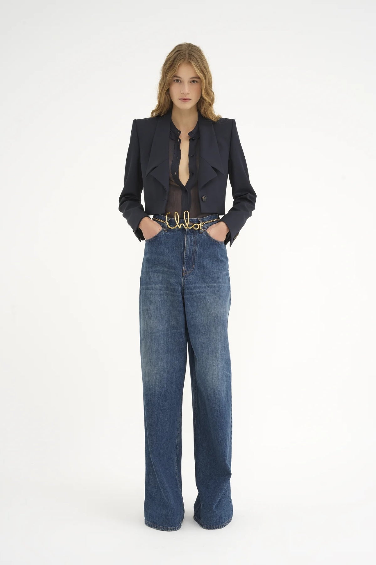 Chloé Wide Leg Jean - Night Blue