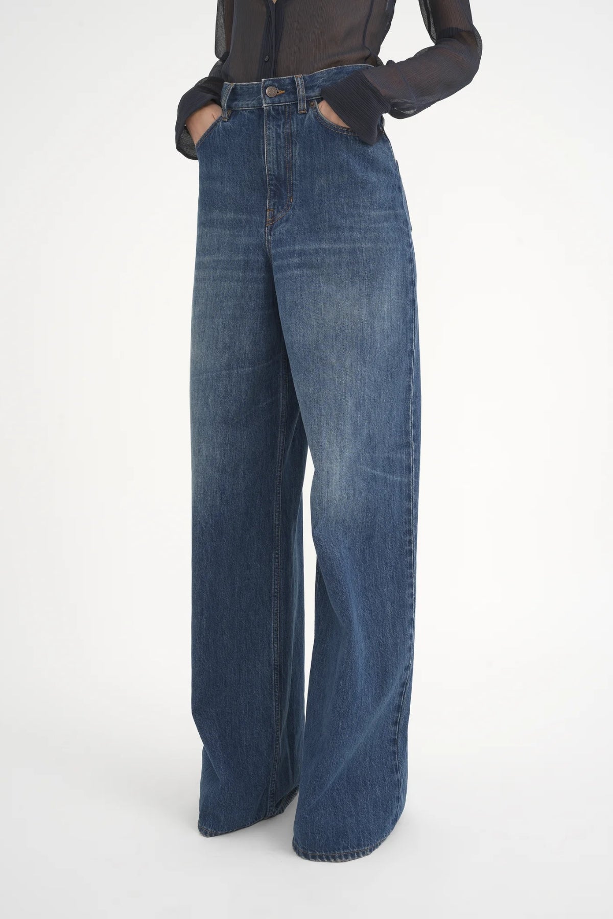 Chloé Wide Leg Jean - Night Blue