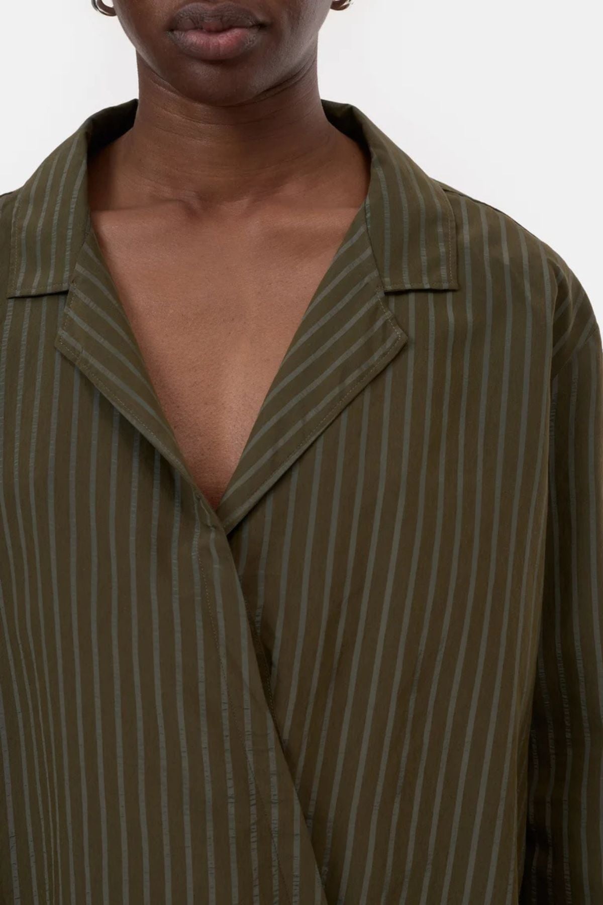 CLOSED Asym Evening Shirt - Marsh Green