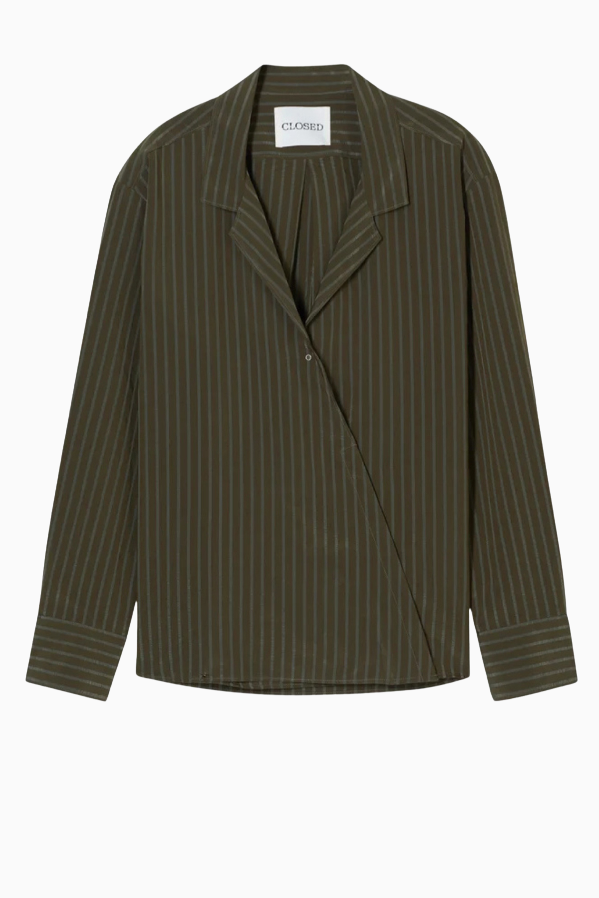 CLOSED Asym Evening Shirt - Marsh Green