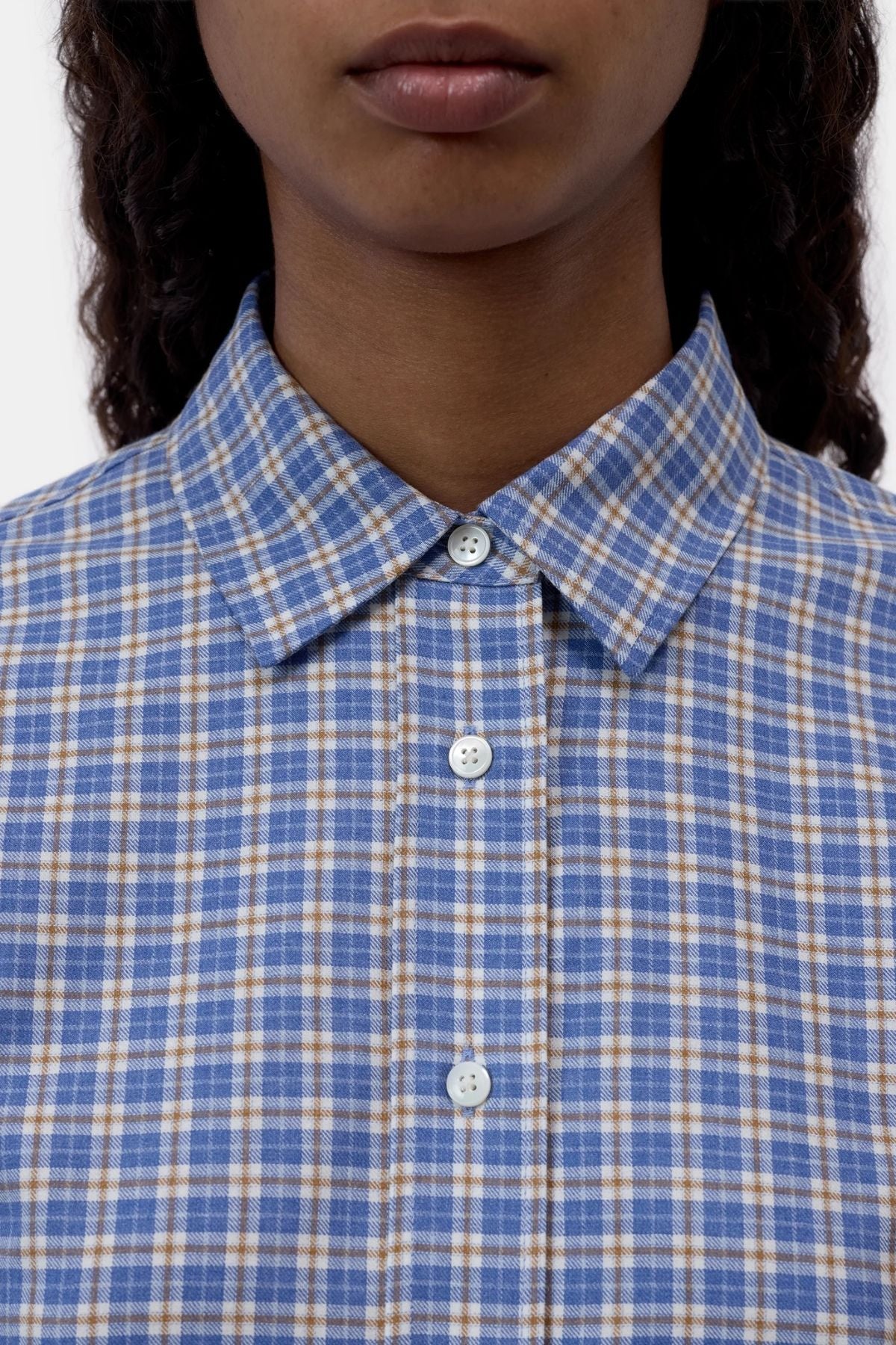 CLOSED Basic Check Shirt - Storm Blue
