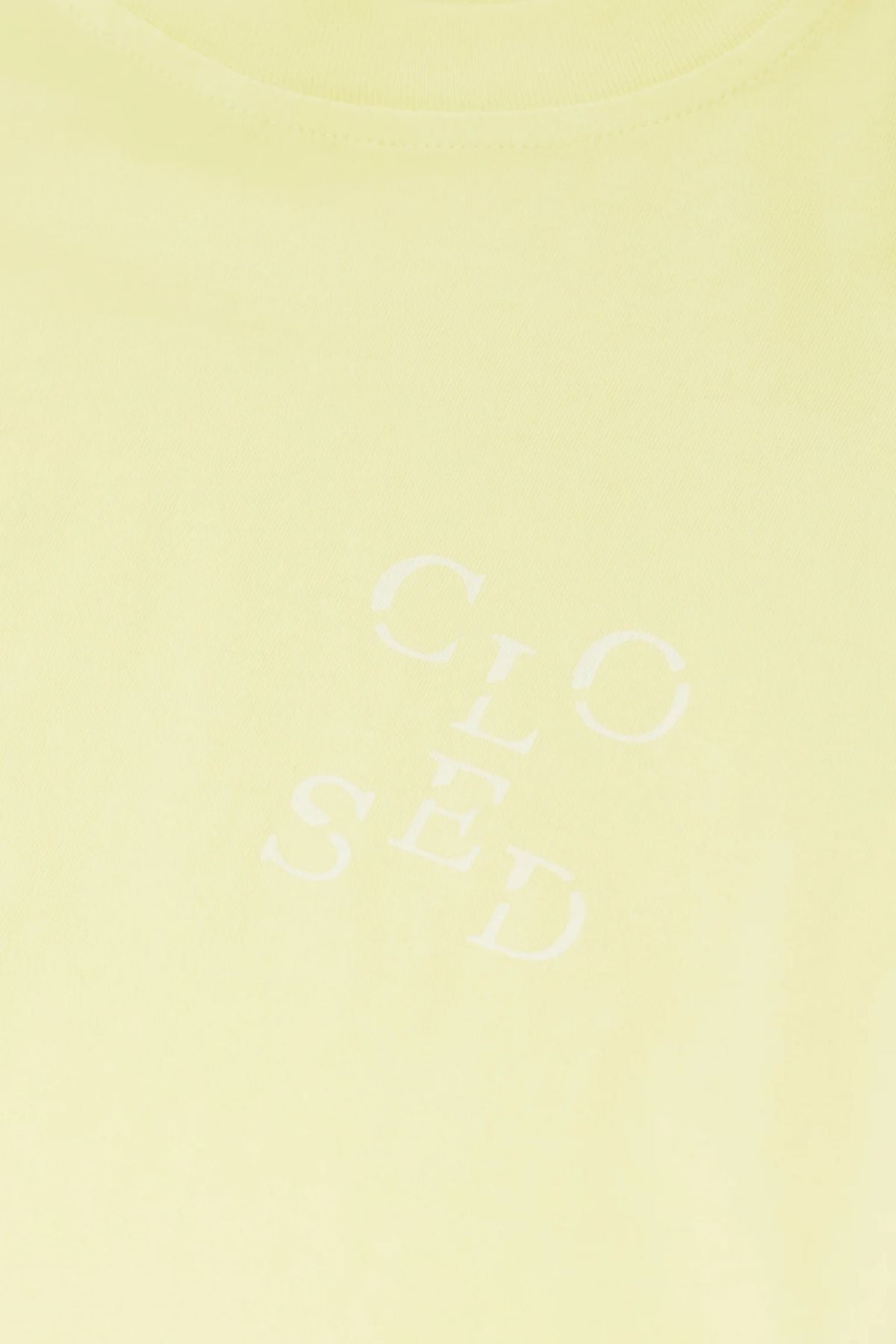 Closed Cropped T-Shirt - Vanilla Beige