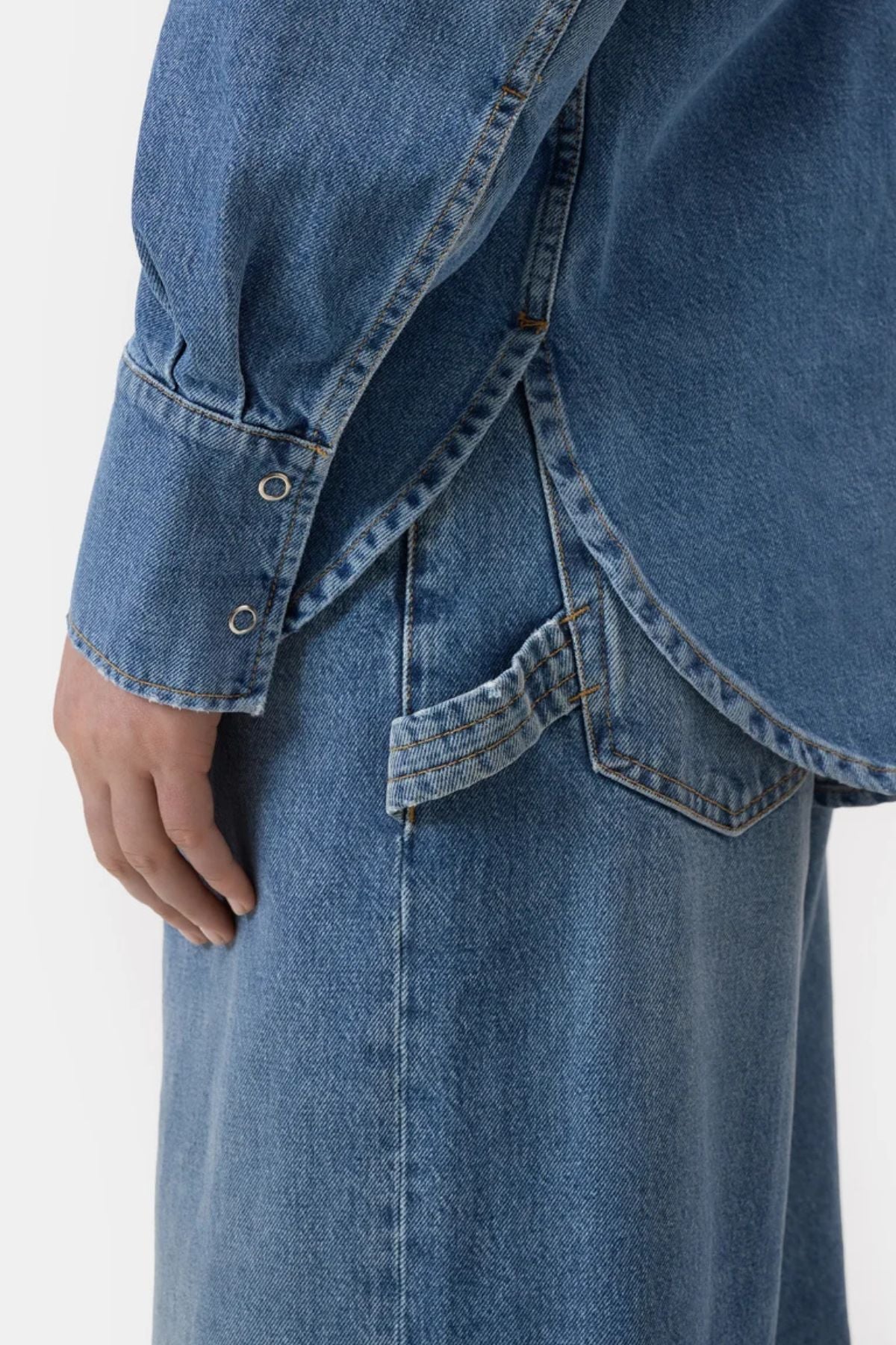 CLOSED Denim Shirt - Mid Blue