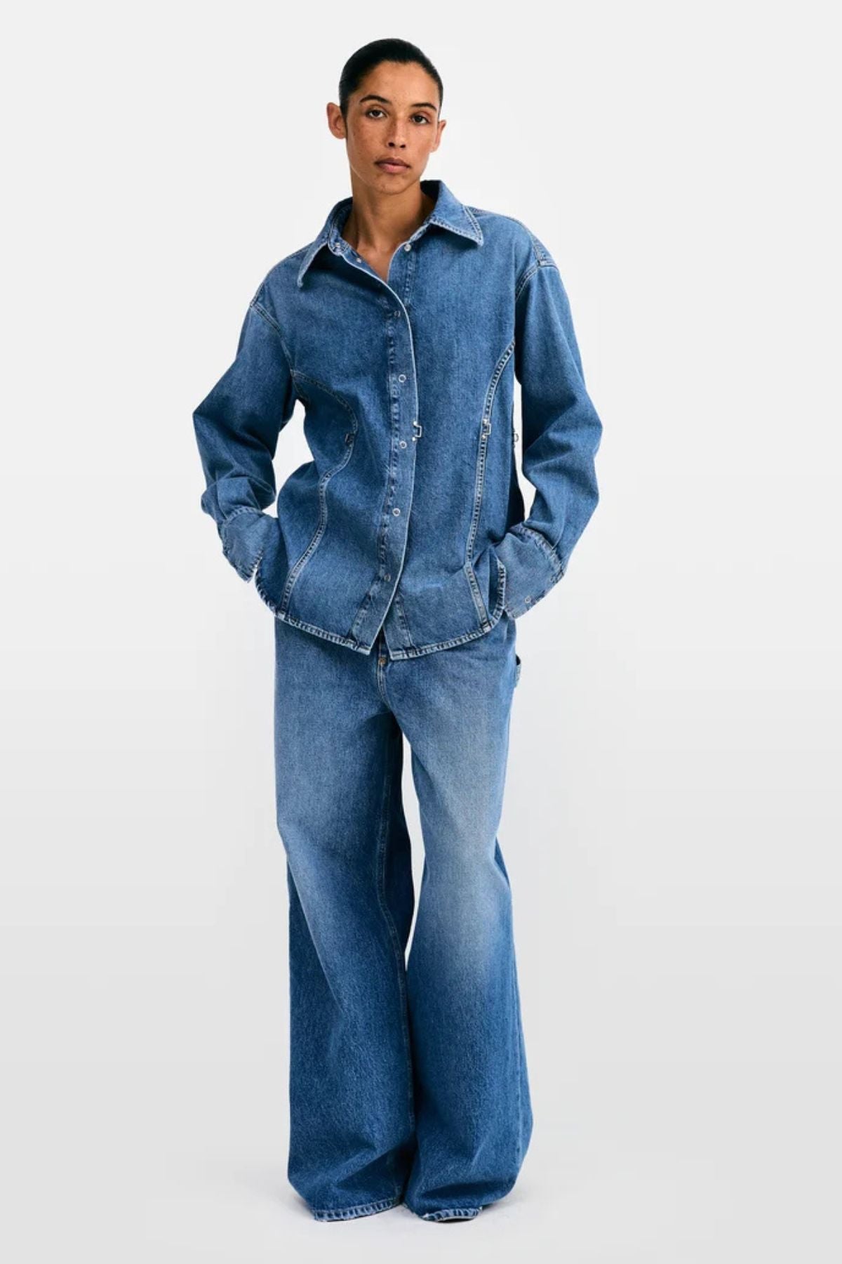 CLOSED Denim Shirt - Mid Blue