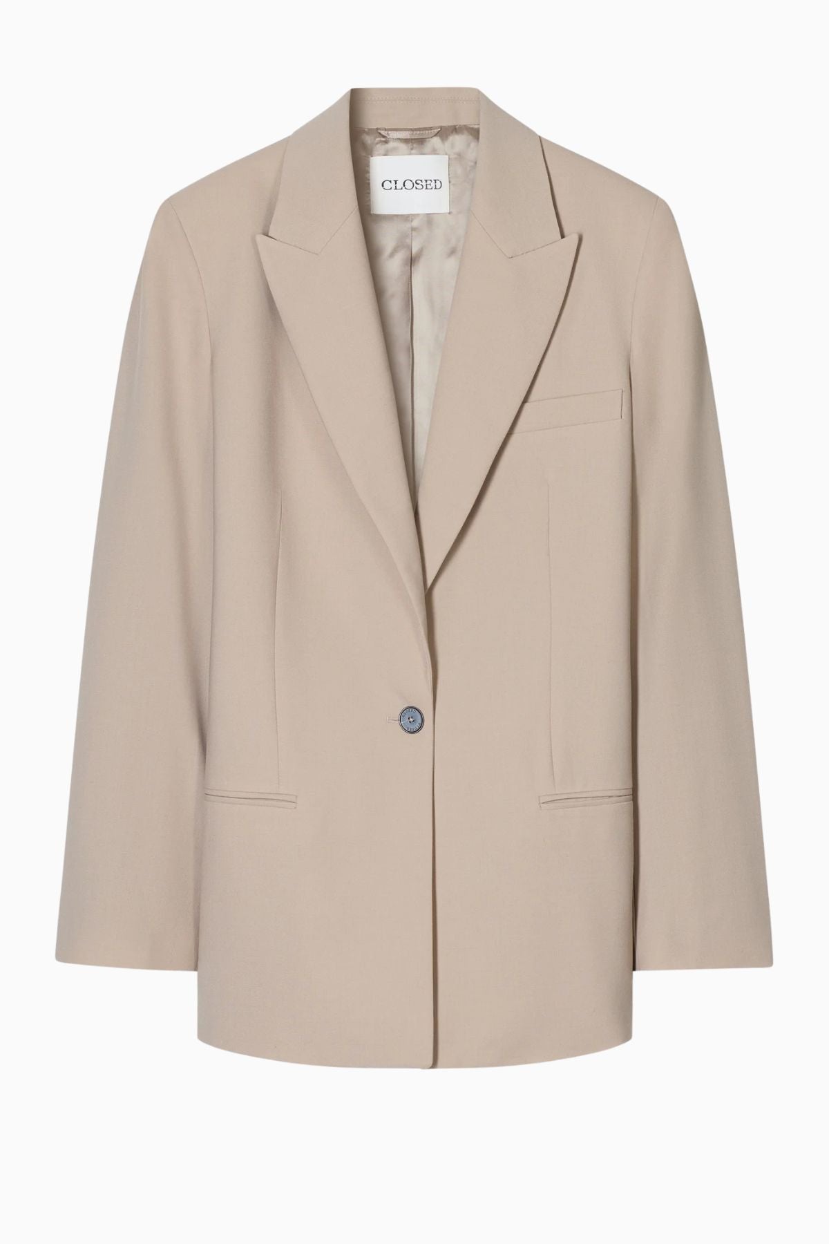 CLOSED Light Wool Blazer - Clay Beige